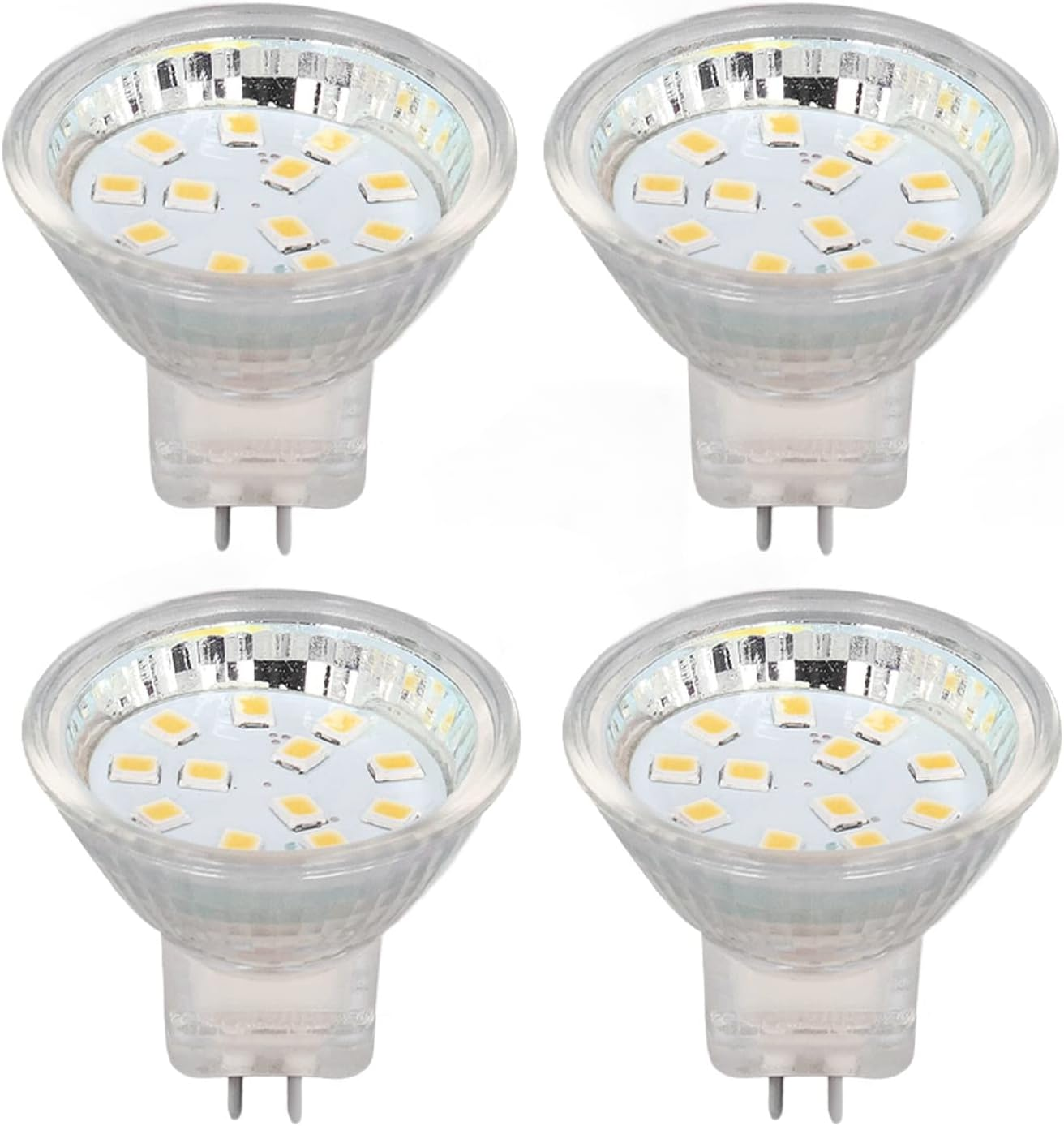 MR11 12LED Light Bulb 2W 300LM Spot Light Bulb Landscape Light Bulb for Various Lamps (Warm White) image number 5
