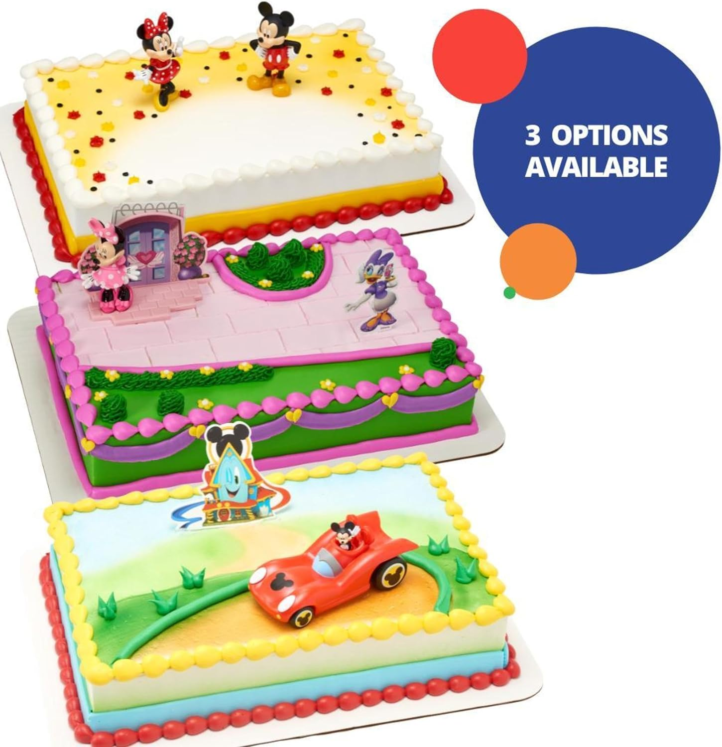 Decoset&reg; Disney Mickey Mouse and Minnie Mouse Cake Topper, 2-Piece Topper Set, Durable Food-Safe Plastic image number 1