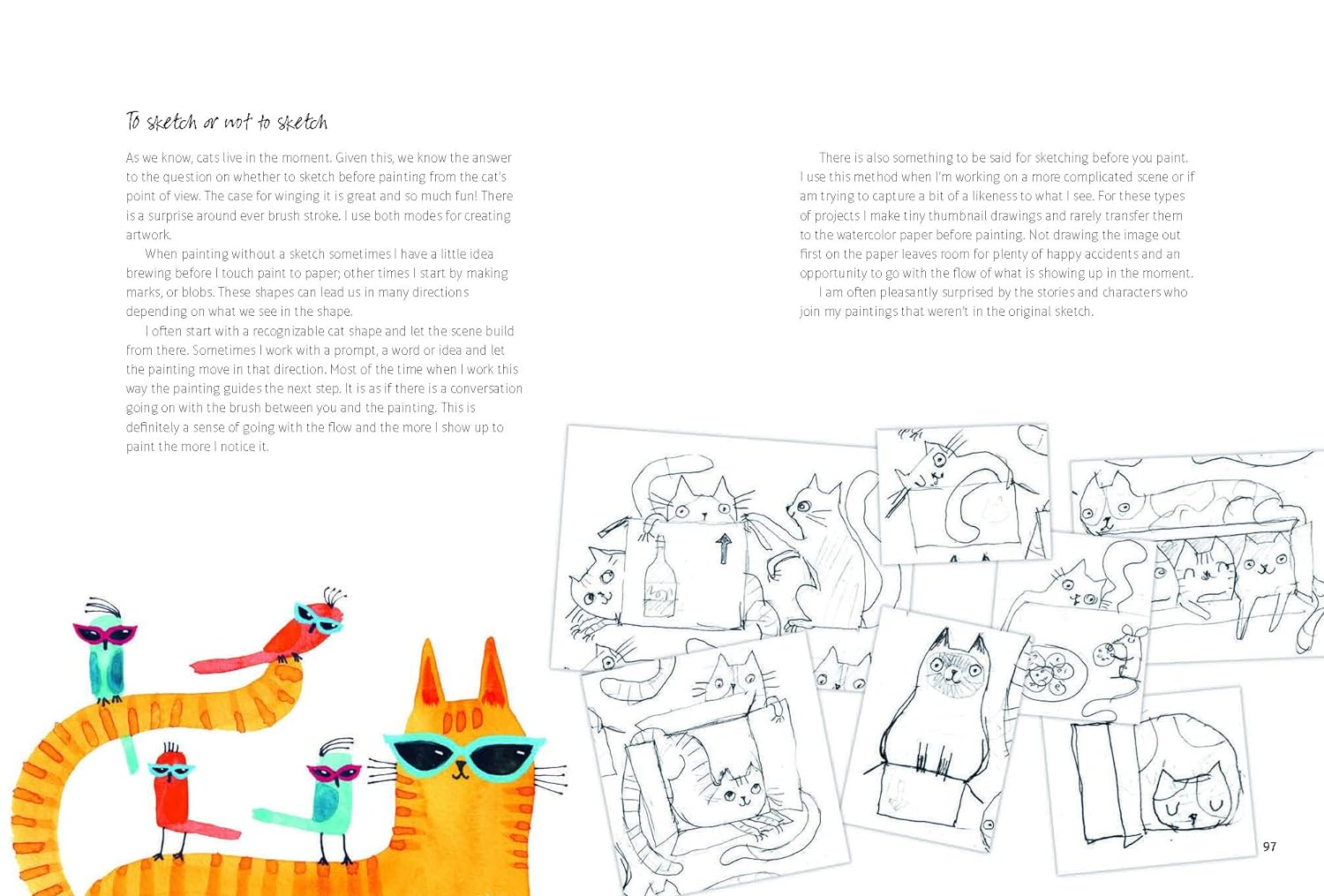 Painting Cats: Curious, Mindful & Free-Spirited Watercolours