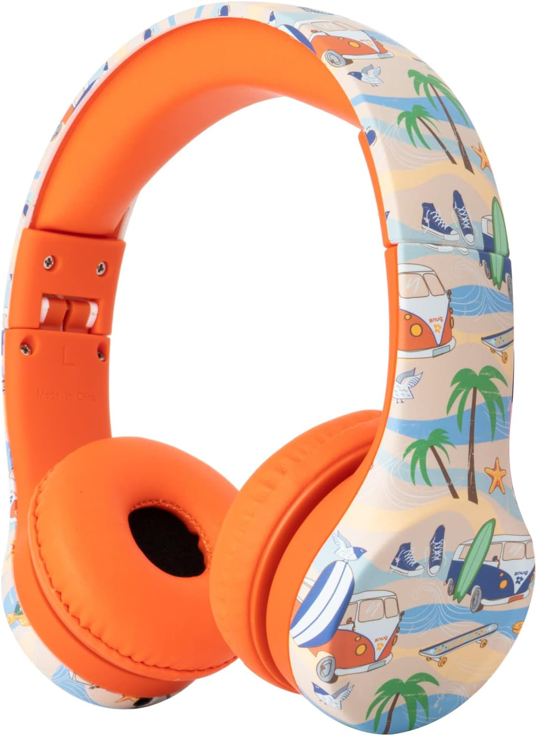 Snug Play+ Kids Headphones &ndash; Volume Limited 93Db for Safe Listening &ndash; Foldable, Durable Headphones for Toddlers, Boys & Girls &ndash; Tangle-Free Cord &ndash; Ideal for Travel, School, Tablets - Space