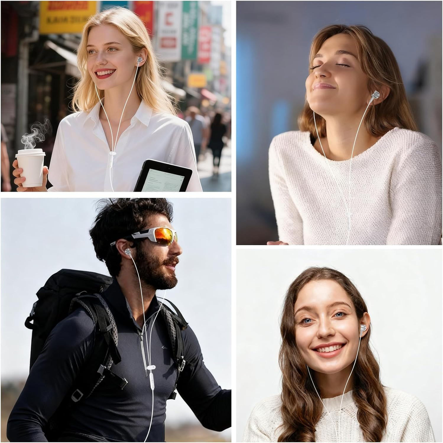 USB C Headphones with Cable for Samsung Galaxy S25 Ultra S24 S23 S22 S21 A17 5G A16 A36 A56 A55, In-Ear Headphones USB C Headset with Microphone Earphones Type C for Iphone 17 Air 16 15 I Pad Pro image number 2