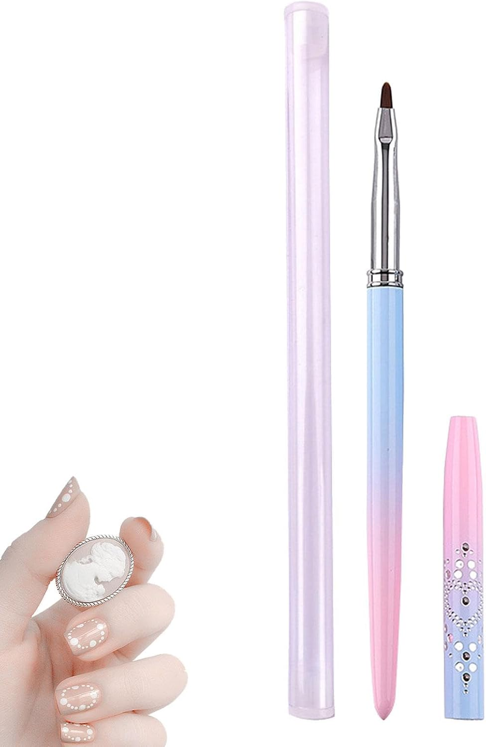 Nail-Rt Brushes - Nail Painting Tools, Nail-Rt Painting Tools for Salon, Uv Build Gel Brush, 1/15Pcs Nail-Rt Design Brushes, Poly Extension Gel Brush, Nail Design Brush, Nail Pen Painting Tools image number 6