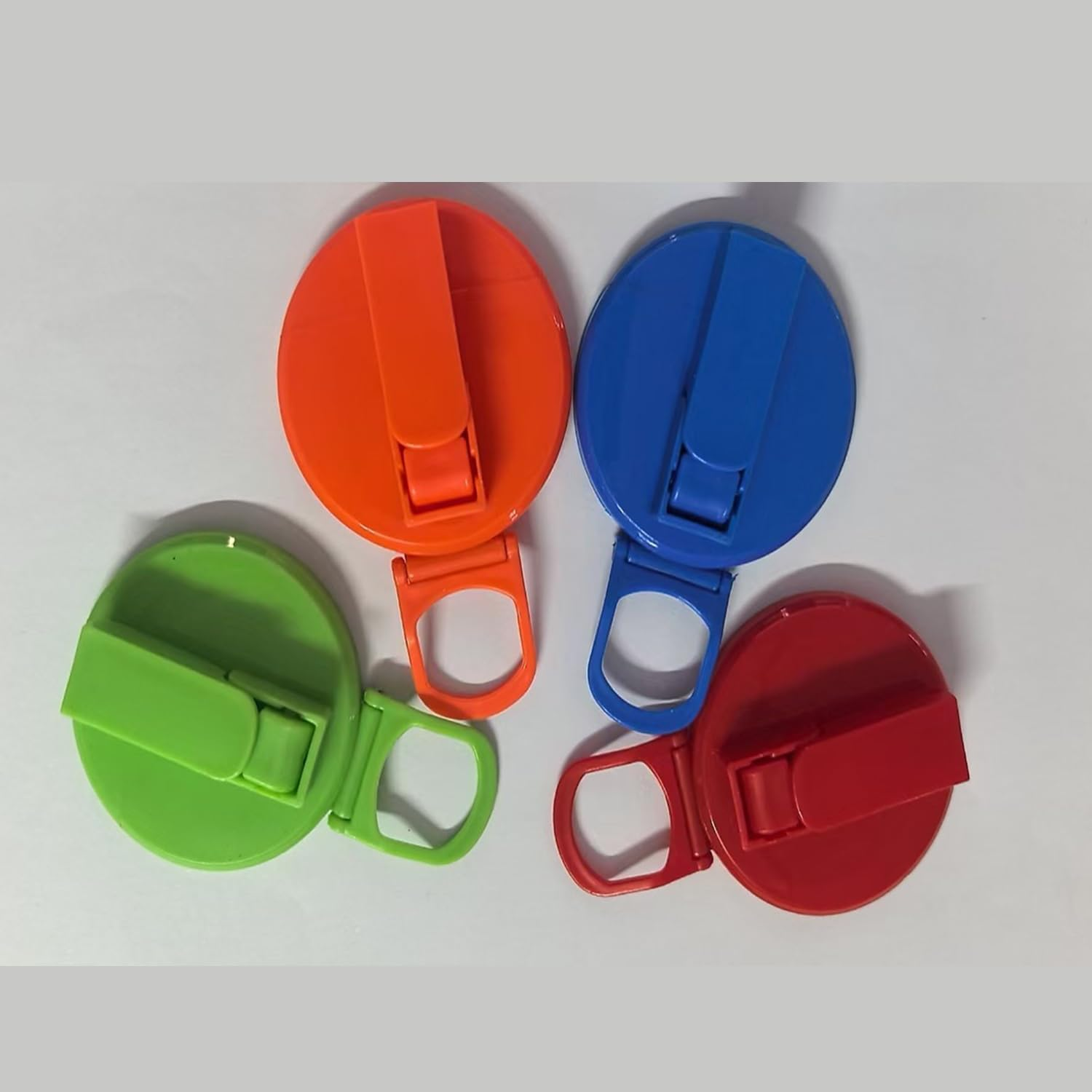 Roczential 4 Pcs Can Covers for Soda, 4 Color Soda Can Lids, Silicone Straws Soda ​Can Covers, Bpa-Free Reusable for Fits Standard for Canned Beverage, Beer,Juice,Seltzer, Hot Holiday Party Supplies image number 2