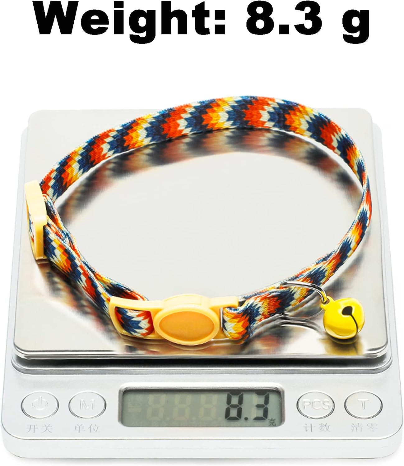 SOLMOONY Cute Cat Collar for Girl Boy,Colorful Breakaway Cat Collars with Bell 2 Pack，Adjustable Printed Nylon with Safety Buckles Kitten Collar (Starry Sky)