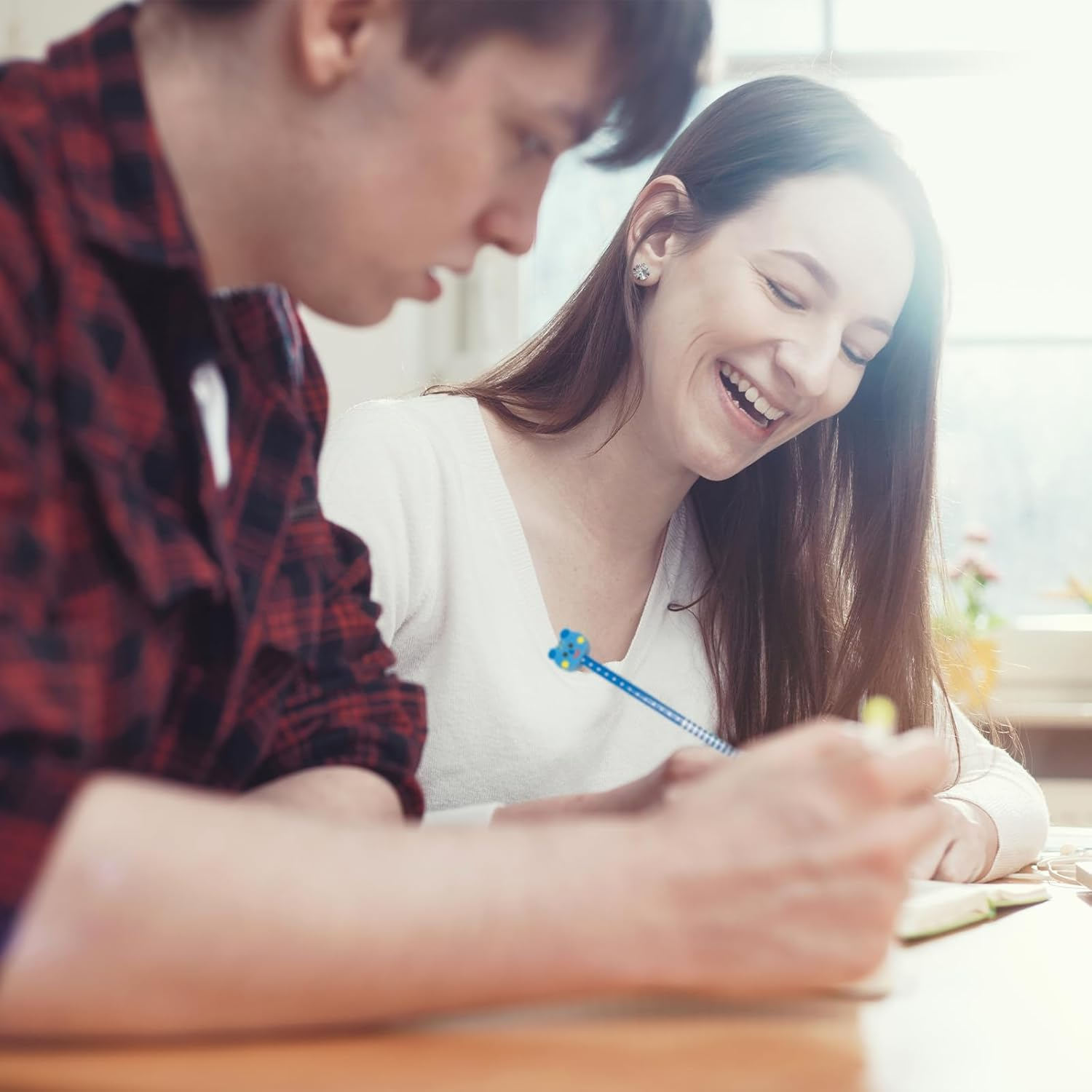 Assorted Cute Pencils, 12 PCS Colorful Cartoon Pencil with Erasers for School Supplies, Classroom Prizes (Bulk) image number 4