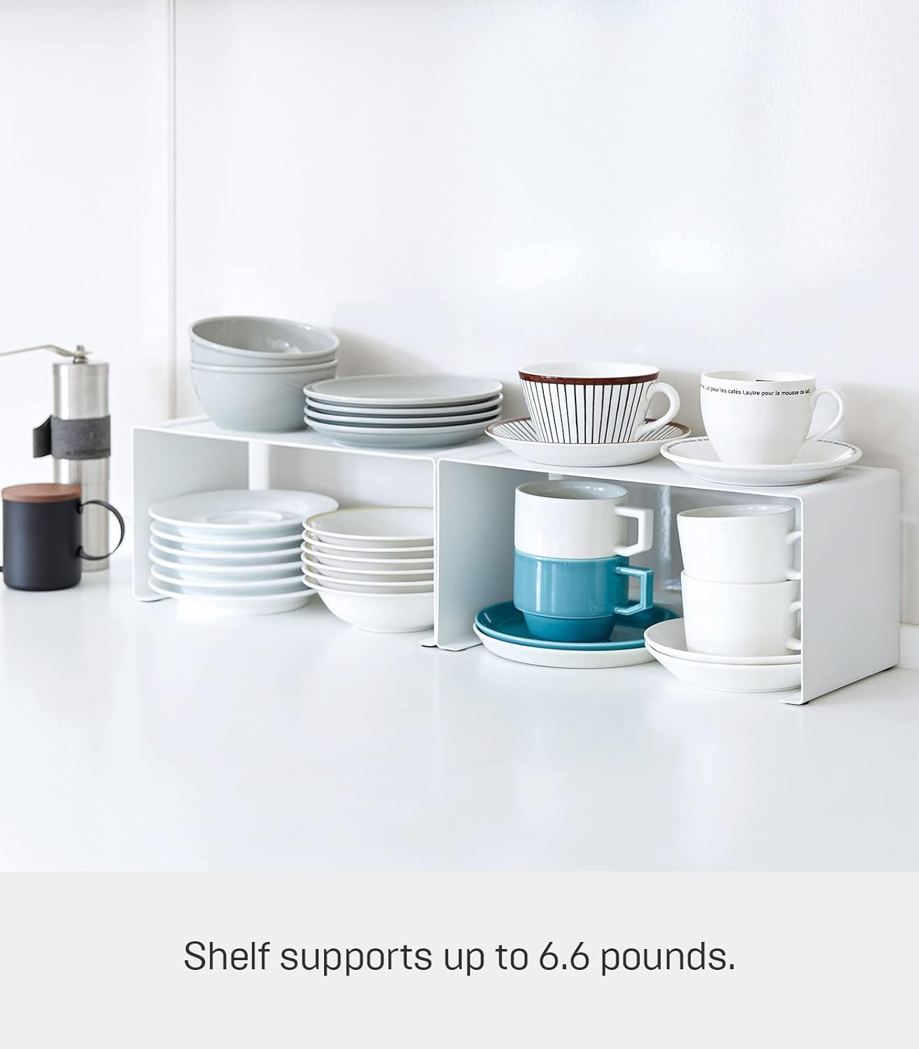 Yamazaki Home Tower Stackable Kitchen Rack &ndash; Storage Organizer Counter Shelf