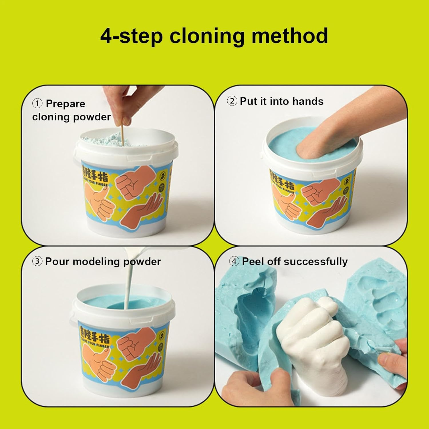 Plaster Hand Mold Casting Kit,Homemade Keepsake Sculpture for Kids - Plaster Mold, Creative Craft Hand Mold, Unique Hand Statue, Hand Casting Mold for Kids image number 1