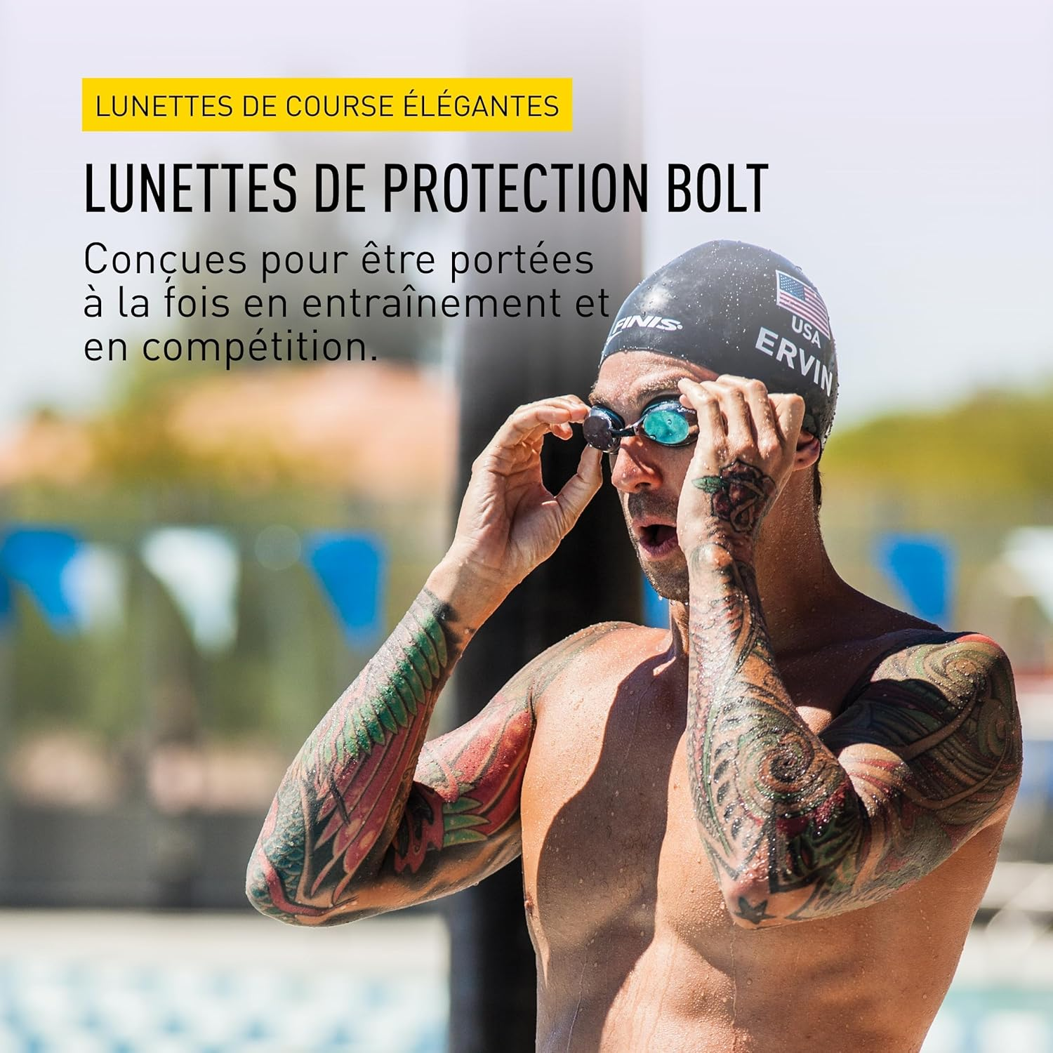 FINIS - Bolt Swimming Goggles - Hydrodynamic Design for Enhanced Performance - Black/Smoke image number 5