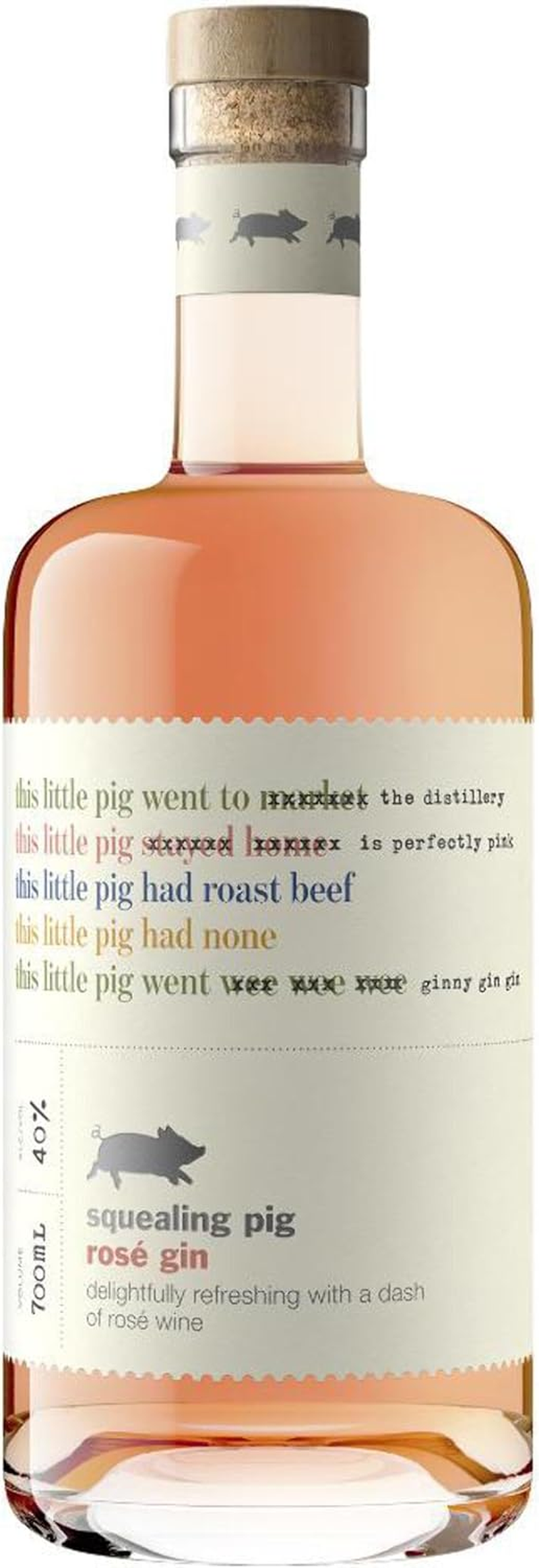 Squealing Pig Non-Vintage Rose Gin 700 Ml