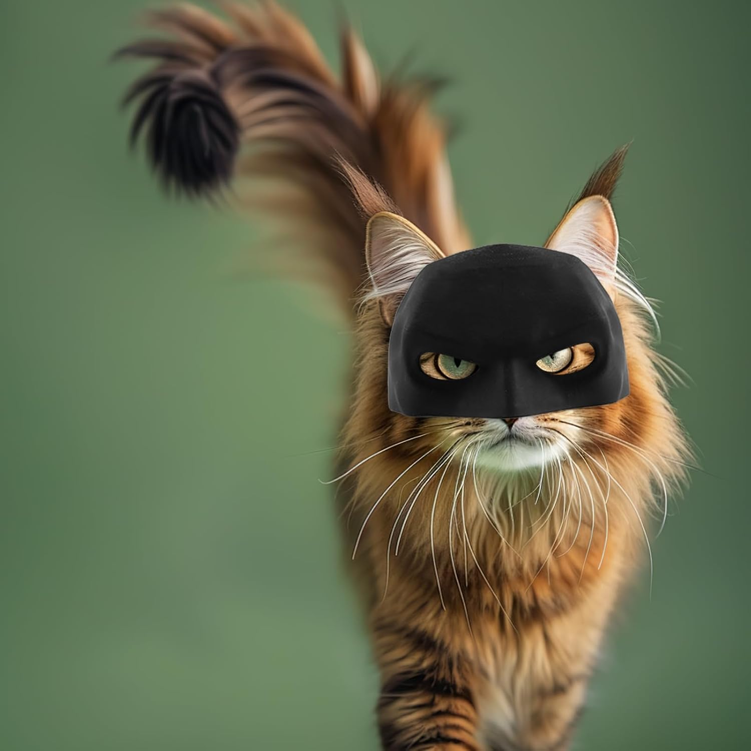 SYHSYC Batman Mask for Cats Batcat Mask Bat Mask 3D Cat Mask Cat Mask Cat Clothing Pet Costume for Halloween or Daily Fun Cosplay Bat Costume, 11 Cm