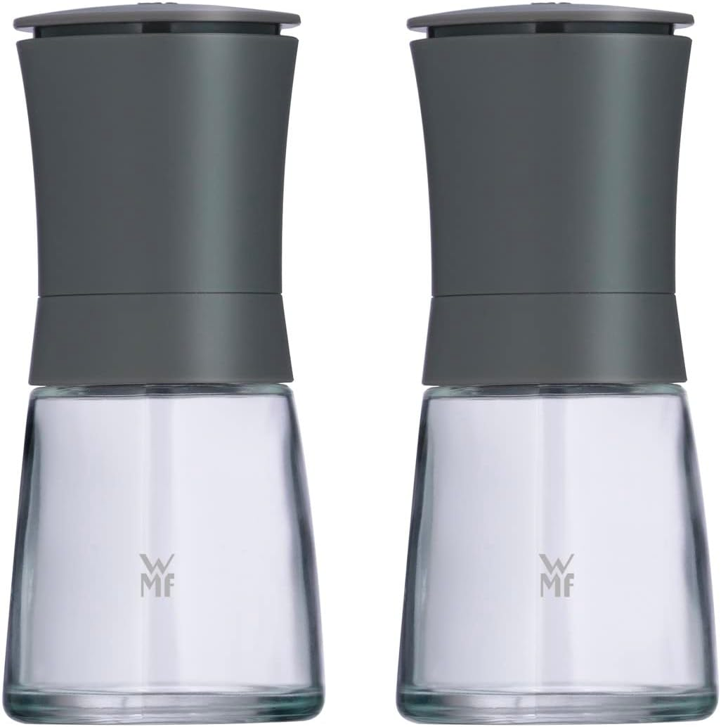 WMF Trend Spice Mill Set 2 Pieces Ceramic Grinder Salt Mill Pepper Mill Anthracite Grey image number 4