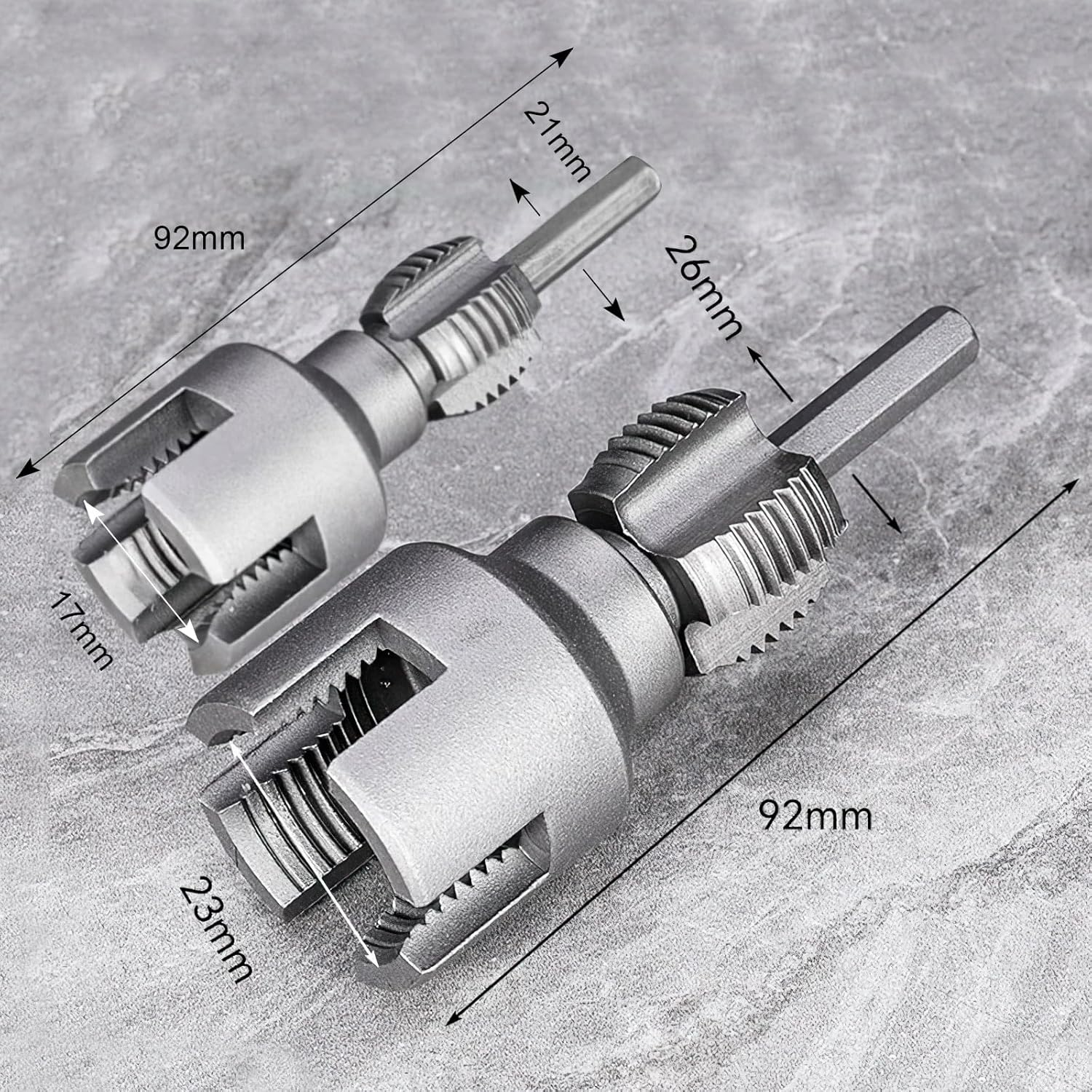 Integrated Internal & External Pipe Threading Tool,Pipe Thread Cutting Tools,Internal External PVC Pipe Integrated Threader,Electric Drill Compatible PVC Pipe Threader Kit