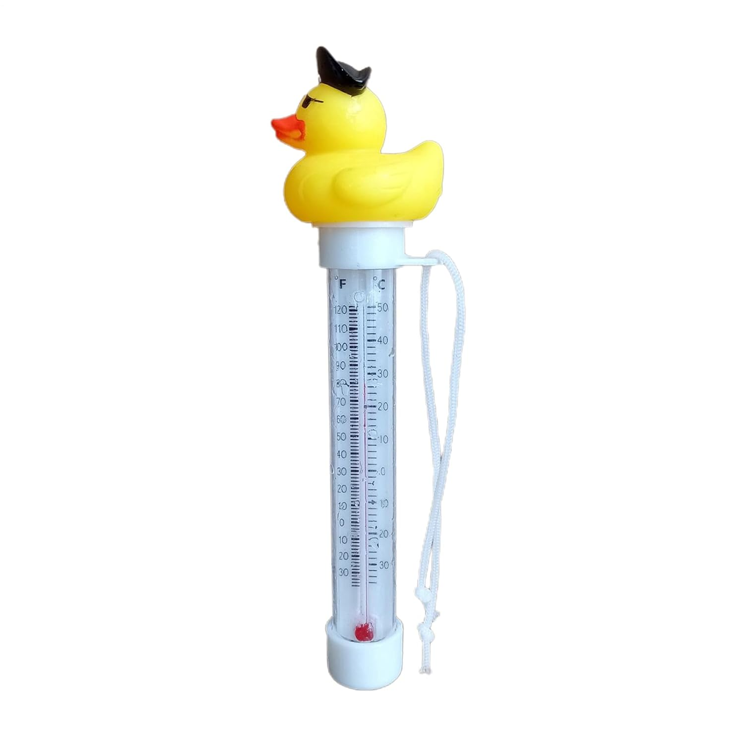 Floating Pool Temperature Gauge - 1X Kids Bath Temperature Meter, Attractive Duck Thermometer with String, Water Thermometer Gauge for Outdoor & Indoor Swimming Pools, Spas, Hot Tubs & Aquariums image number 2