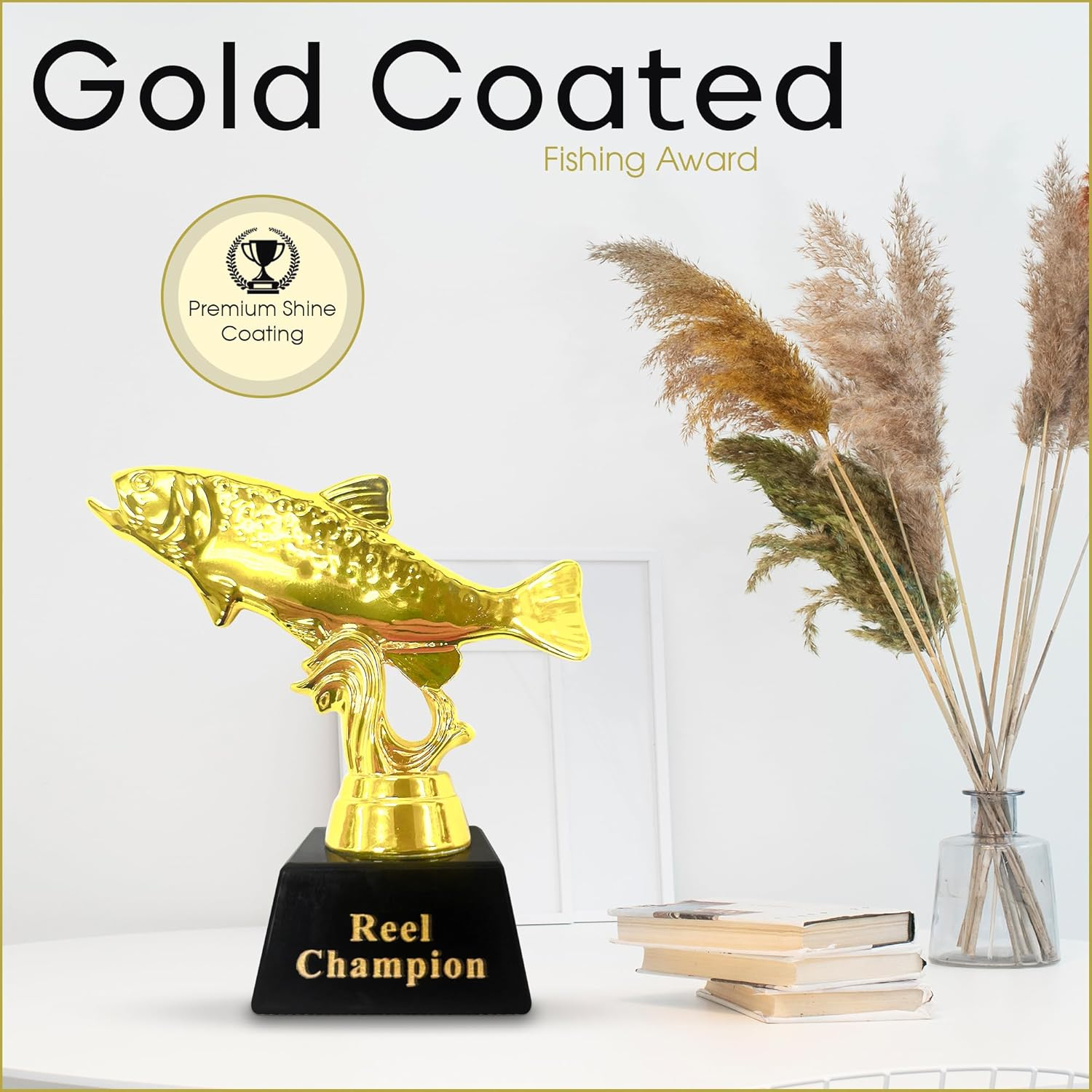 Vaulted Skulls & Co Goat Trophy | Greatest of All Time Trophy (G.O.A.T) | G.O.A.T Trophy | Sports Team Trophies | Funny Office Trophy | Gold/Black | 3" image number 3
