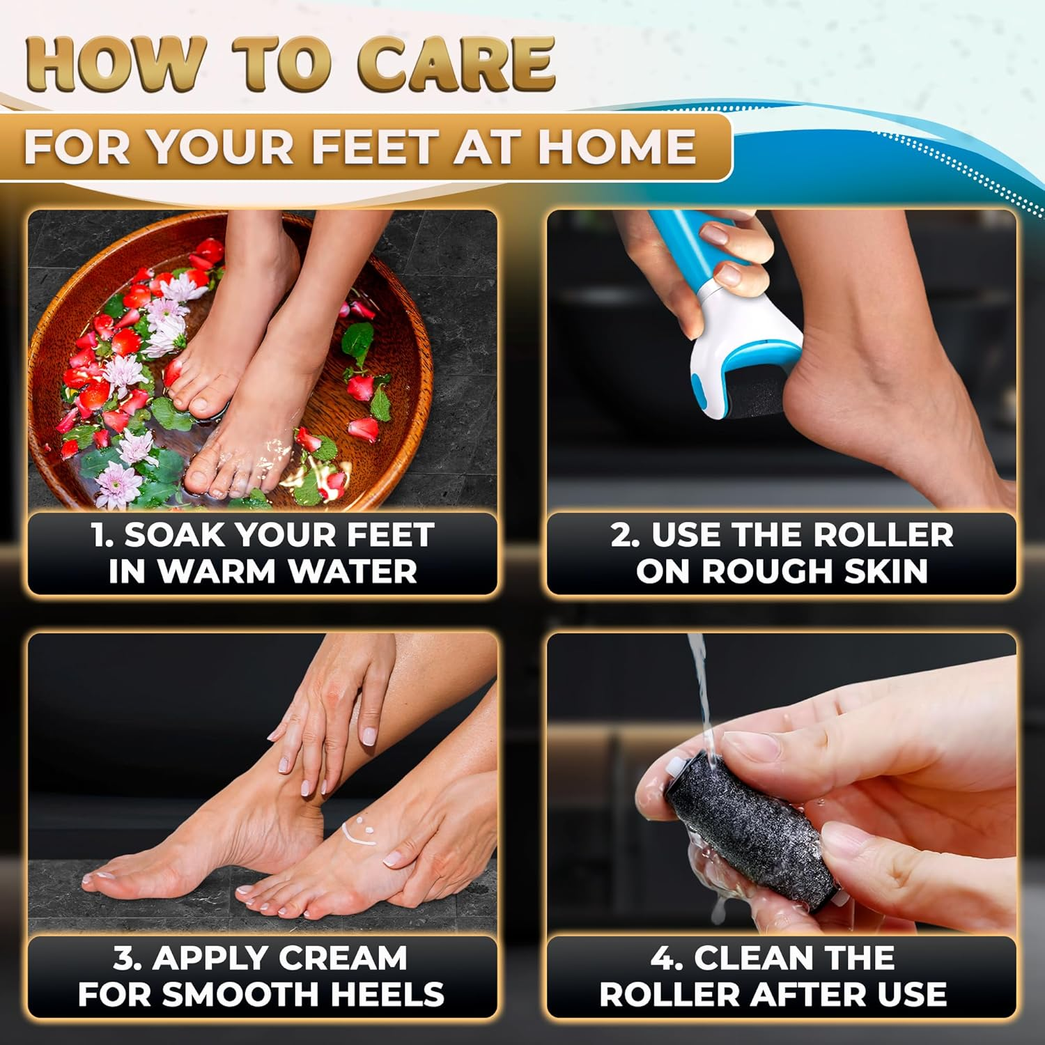 11 Pcs Replacement Rollers for Electric Foot Callus Remover Tool - 7 Extra Coarse & 4 Regular Coarse Refill Heads (1.92 X 0.65 Inches), Micro-Diamond Crystals - Compatible with Amope Pedi Perfect Pro image number 2