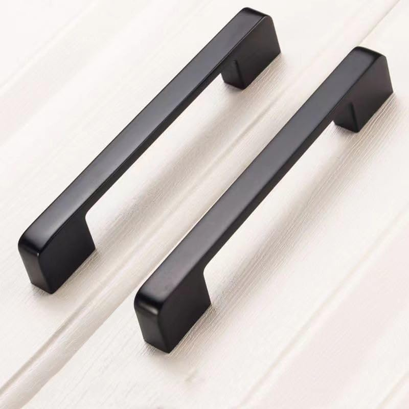 10 Pack Matte Black Cabinet Pulls 5 Inch(128Mm) Hole Centers Kitchen Cabinet Handles Cabinet Hardware Kitchen Handles for Cabinets Cupboard Handles Drawer Pulls image number 1