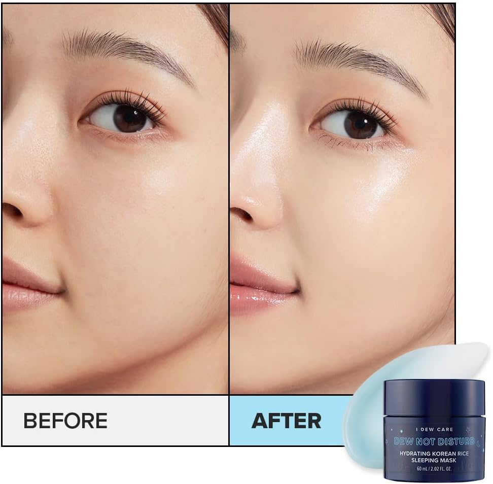 I DEW CARE Night Sleeping Mask - Dew Not Disturb | Hydrating Overnight Mask for Dewy, Radiant Skin, Korean Skincare for Intense Moisture & Fresh Glow - 2. Resting Bliss Face image number 3