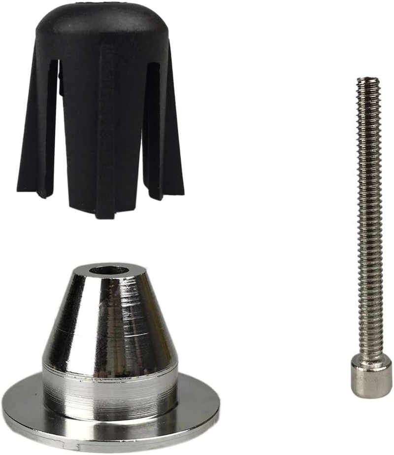 PLATT Bicycle Bar End Plugs Aluminum Bike Handlebar Cap for Road Bike Mountain Bike BMX (One Pair) - Black image number 2