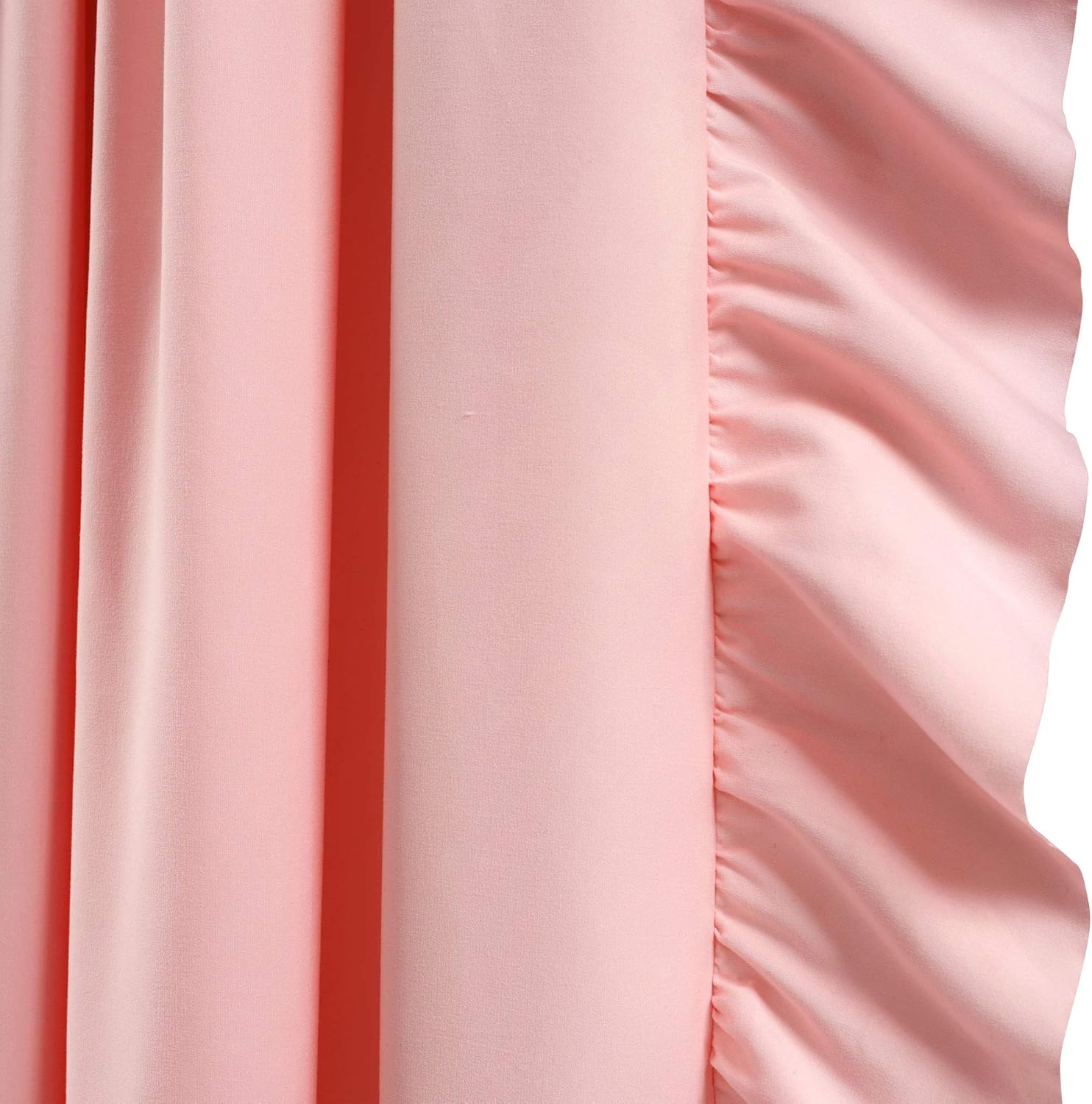 Lush Decor Reyna Window Curtain Panel Pair, 84" X 54", Pink image number 3