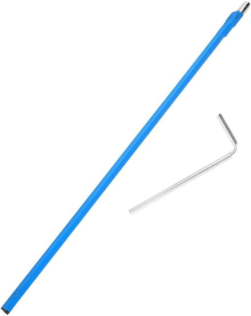 Two Way Rod Type Guitar Truss Rod Steel for Electric Acoustic Bass Guitars Neck Repair Adjustment Luthier Tool 42Cm Length with L- Wrench （Blue） image number 3