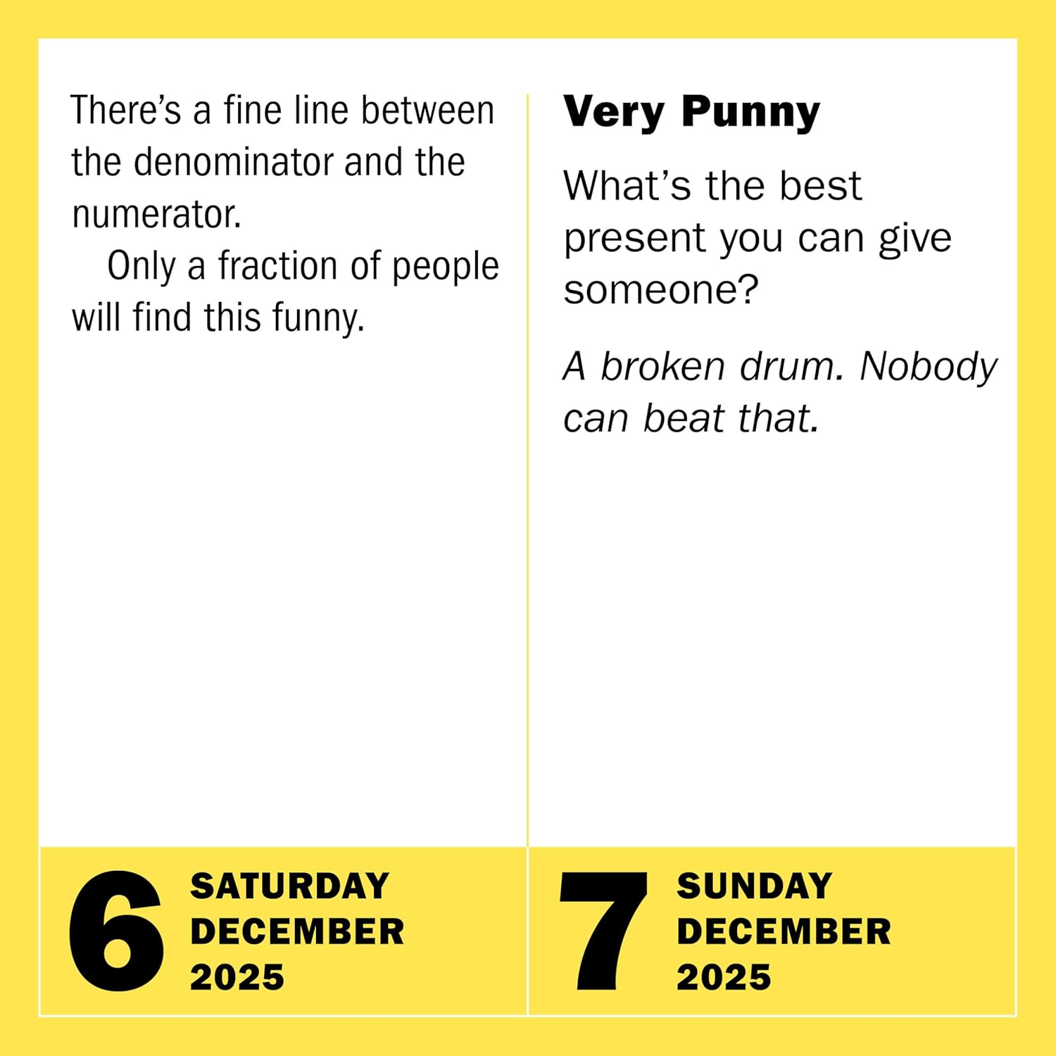 290 Bad Jokes & 75 Punderful Puns Page-A-Day Calendar 2025: for the Whole Family! image number 5