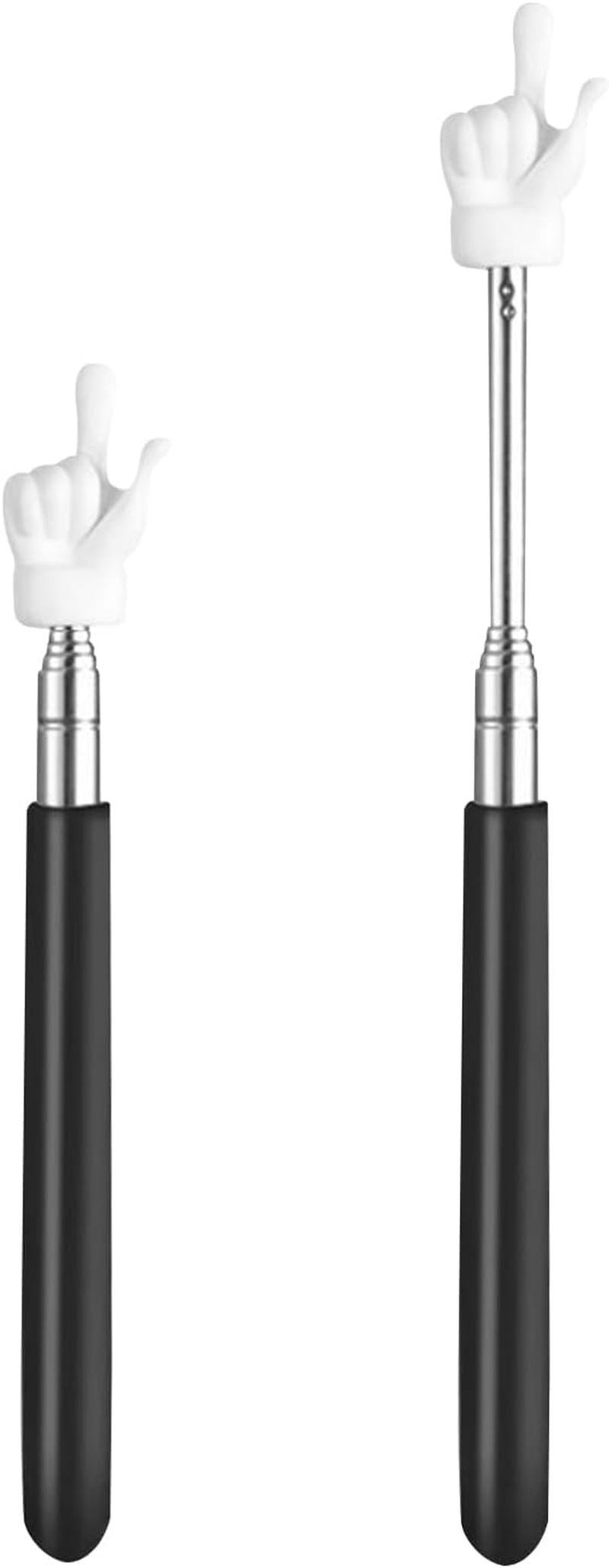 2Pcs Pointing Stick Finger Shape Funny Extendable Telescopic Teacher Pointer image number 4