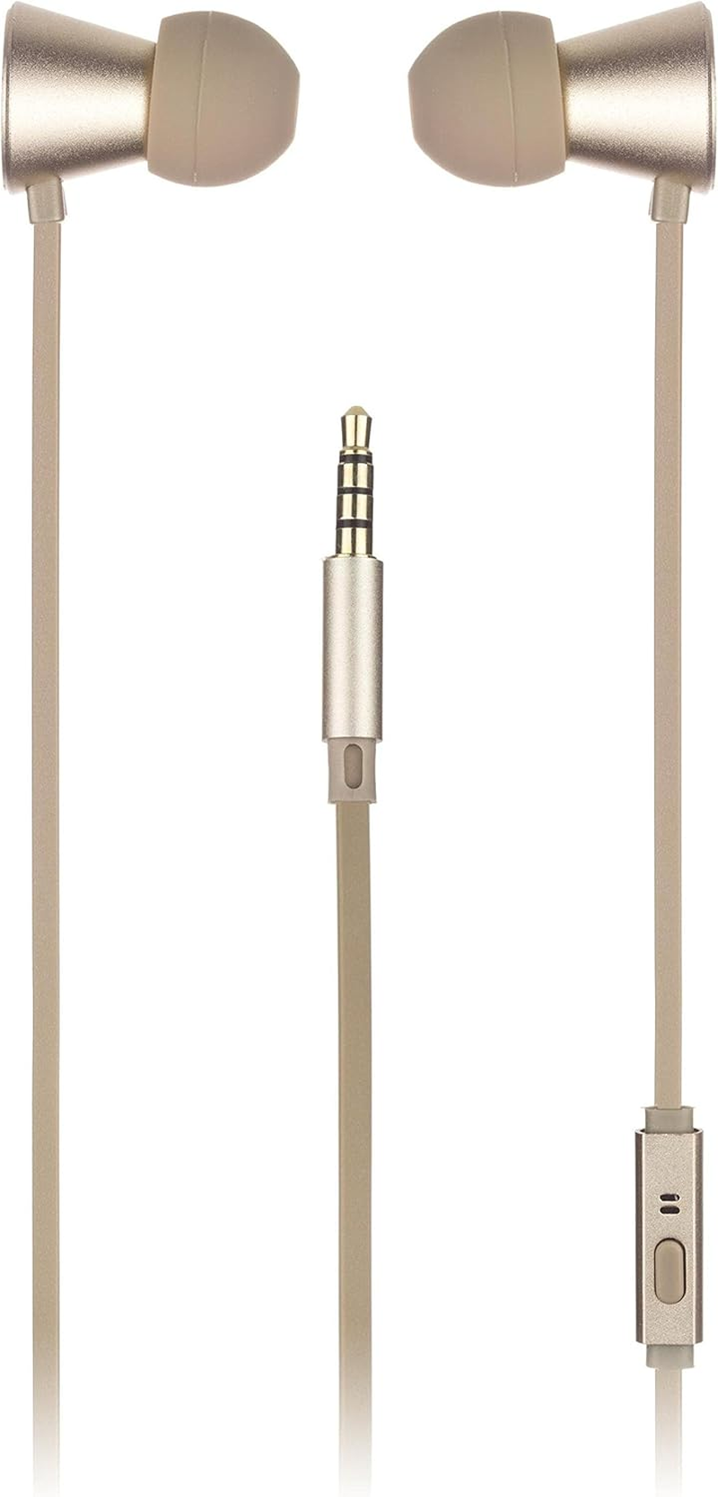 Kitsound Kit Sound Metallics-Ear Headphone Smartphone Tablet - Gold KSGLBUD image number 1