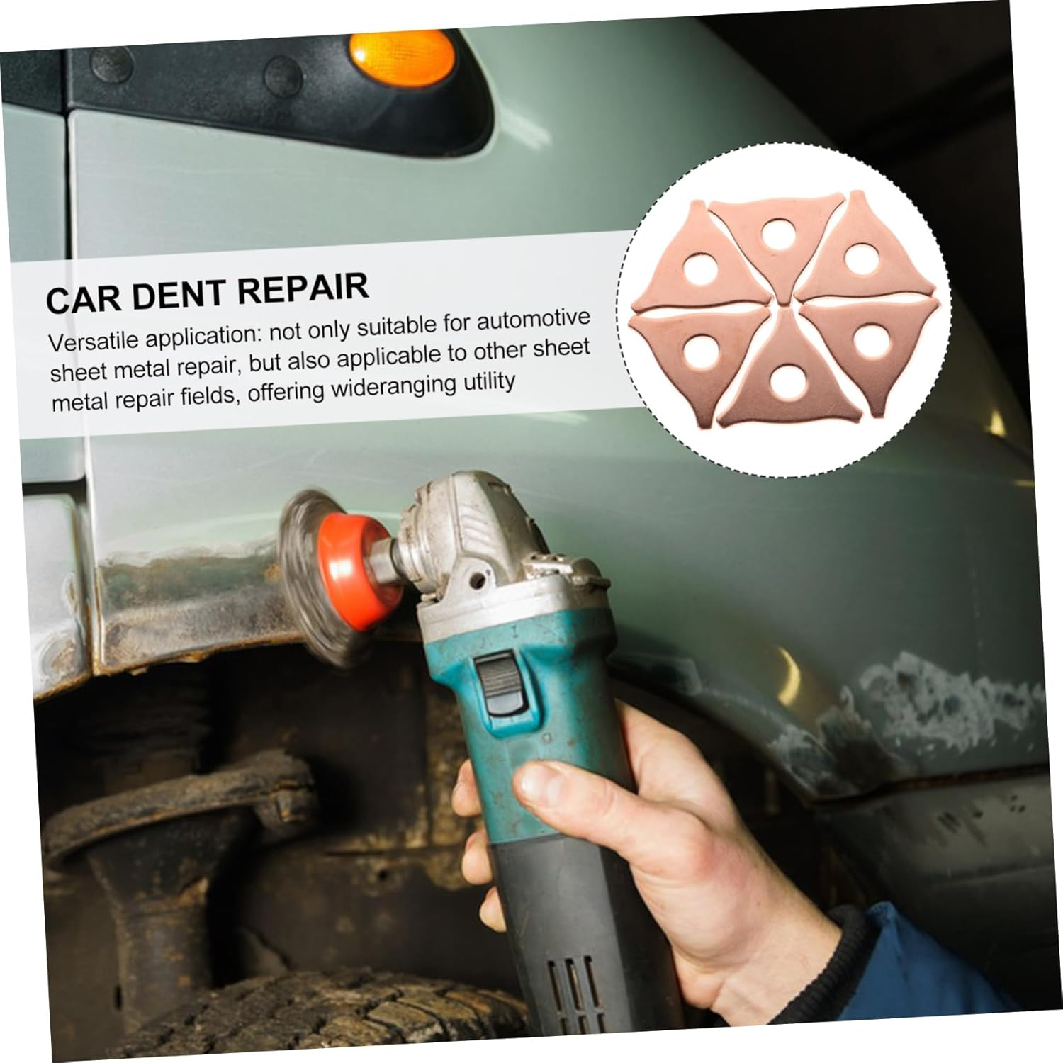 LIFKICH 100Pcs Dent Puller Tool Kit for Auto Body Repair Pull Rings High-Speed Dent Removal for Automotive Metal User-Friendly Design