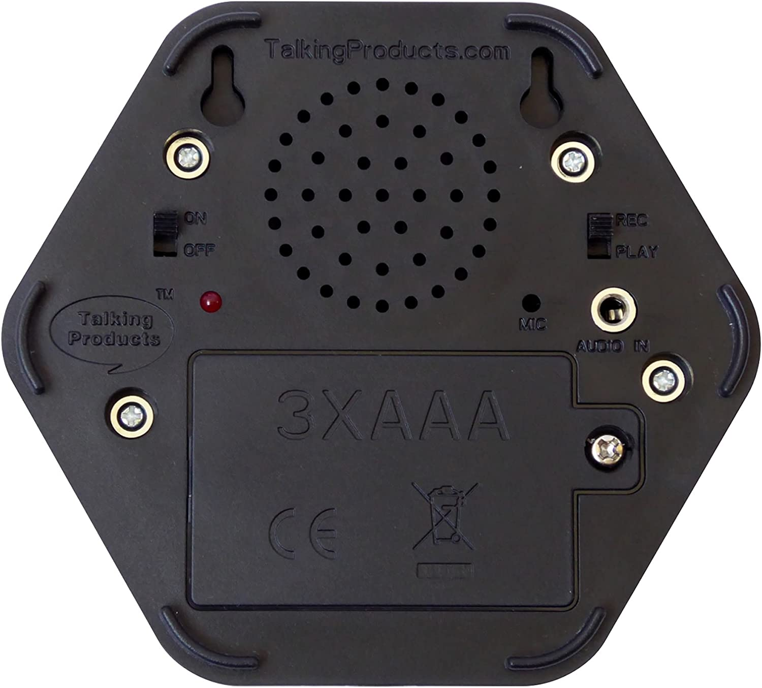 Talking Tile, Voice Recorder, 80 Seconds, Black image number 1