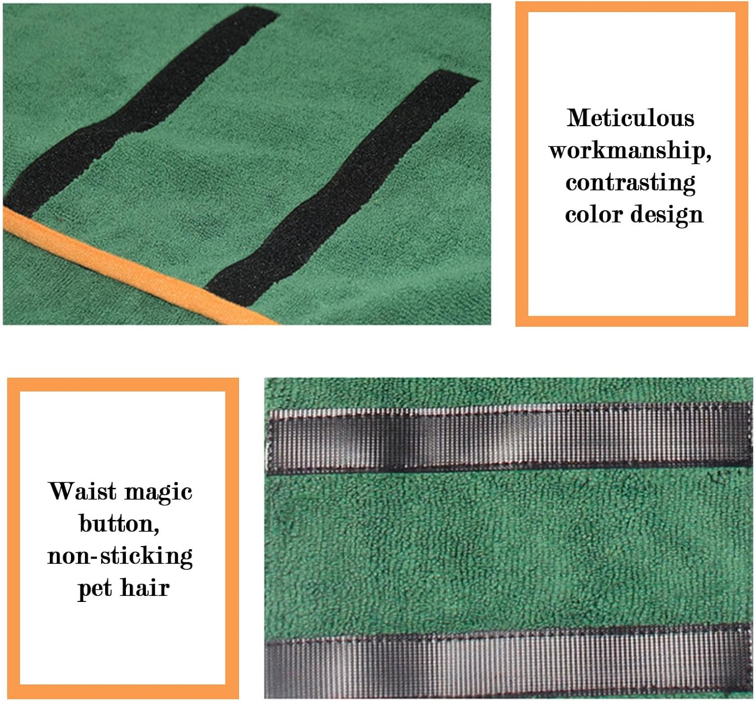 2Pcs Dog Towel,Dog Bathrobe with Quick Drying Dog Bath Towel,Warm Keeping Dogs Robes for after Bath Dogs image number 2