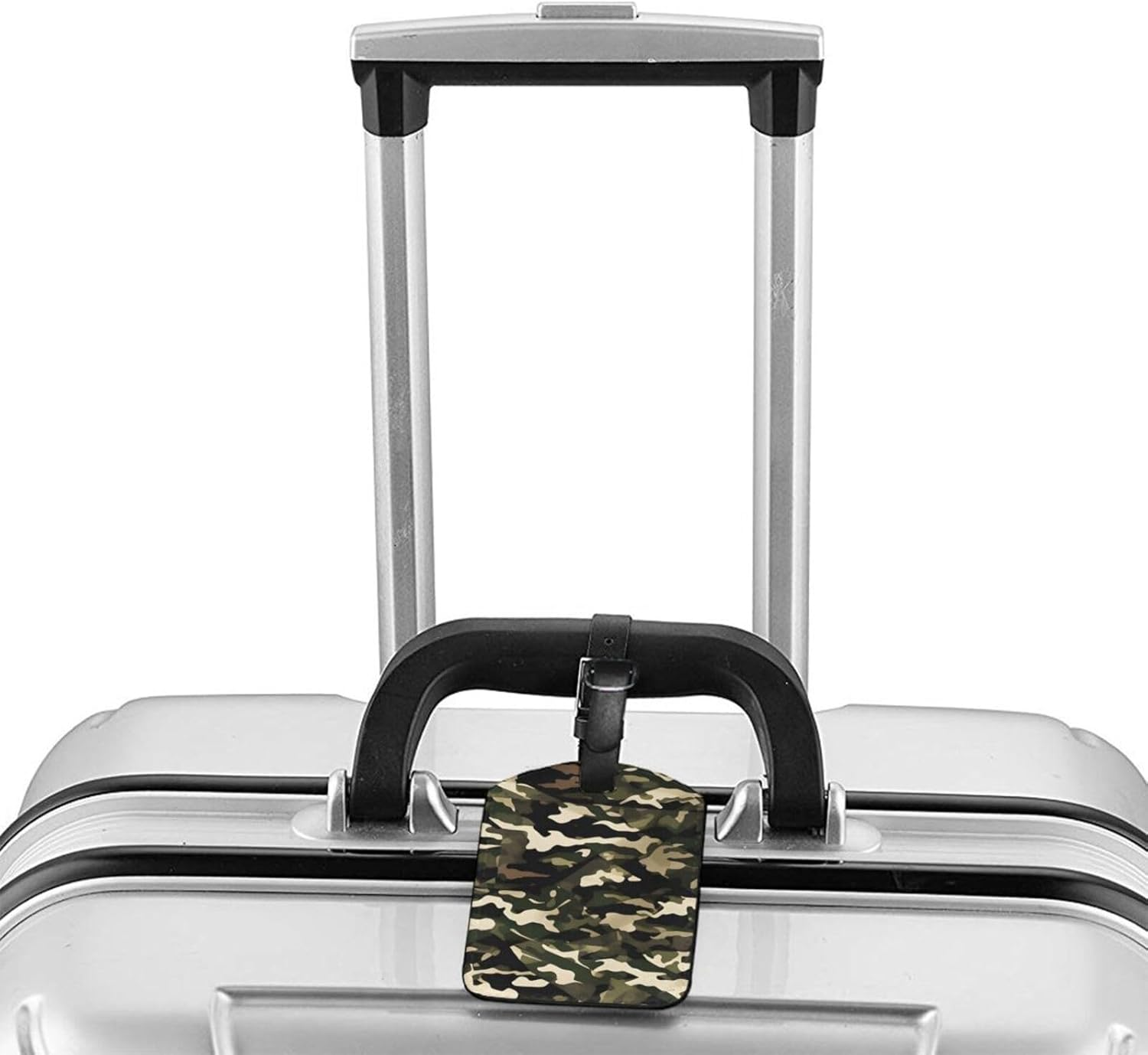 Camo Print Elegant Tag Stylish Tag Luggage Tag 4.3 X 2.76 Inch for Suitcases Travel Bags image number 1