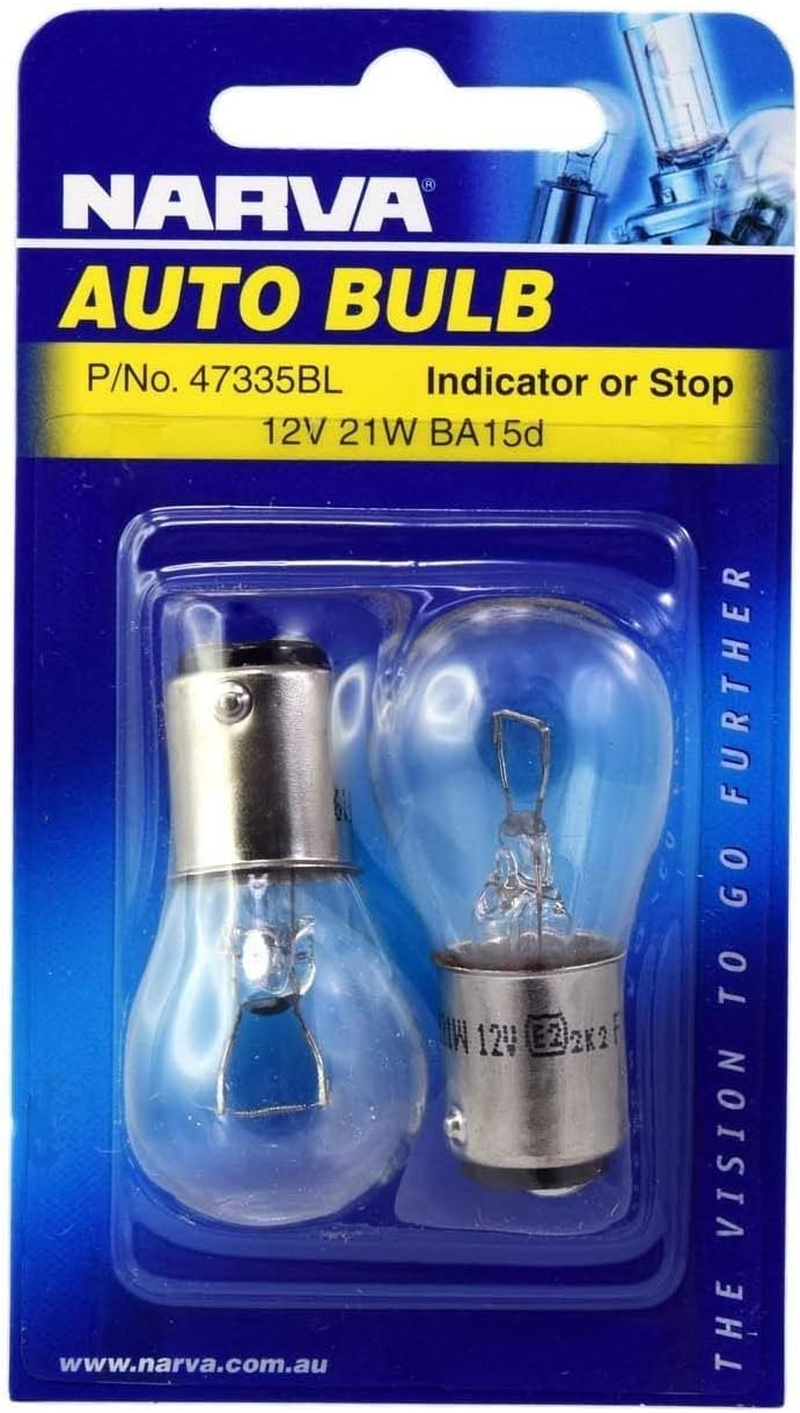 Narva 47335BL 12V 21W Incandescent Globe 2-Pieces Blister Pack image number 1