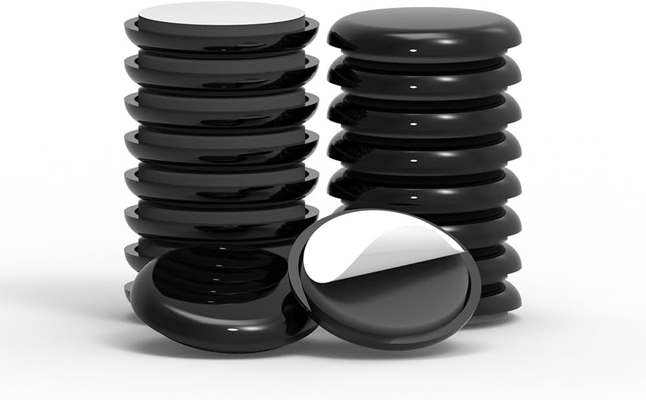 Furniture Sliders Appliance Slider Self-Adhesive Mover Glides for Carpet/Chair/Tables, Furniture round Pads Floor Protectors 24PCS (19Mm round Glides Black) image number 1
