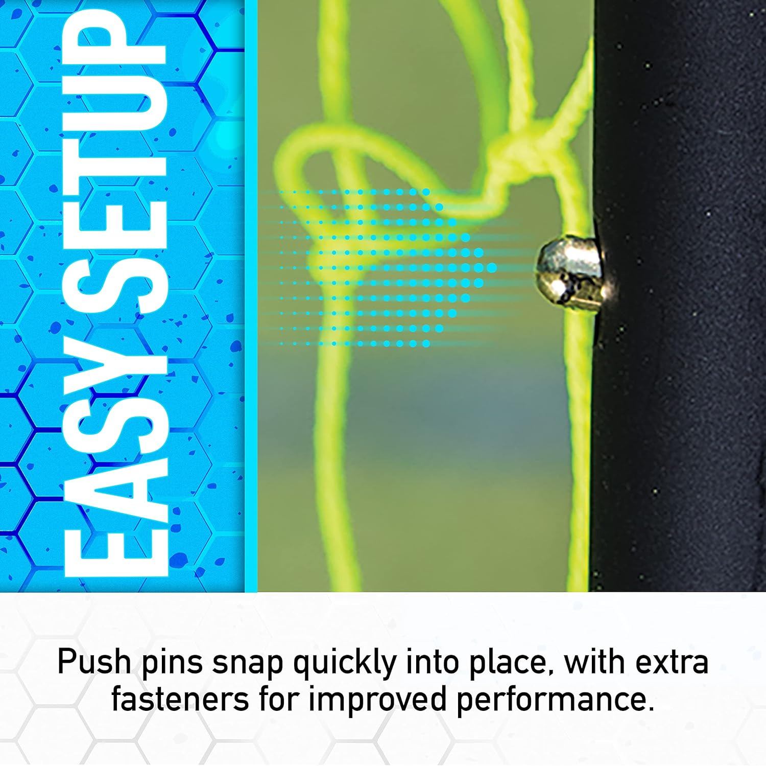 Franklin Sports Rebound Net - Training for Soccer Practice - Portable 6'X4' with Steel Frame - Black (30149X) image number 1