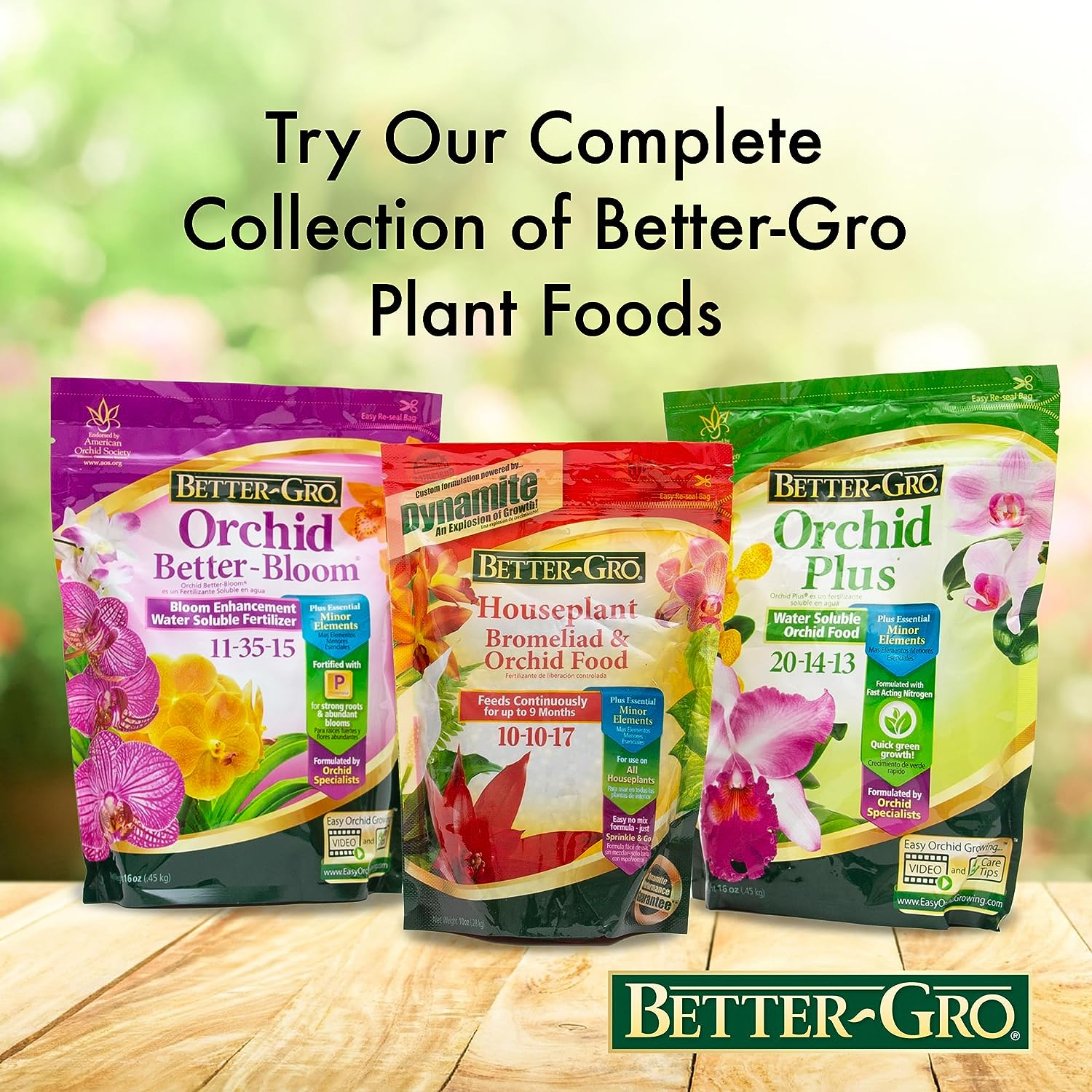 Better-Gro Orchid 11-35-15 - Urea-Free Bloom Fertilizer for Orchids, High-Content Phosphorus for Vibrant Blooms, Water Soluble, Ideal for Indoor House Plants - 16 Oz Resealable Bag