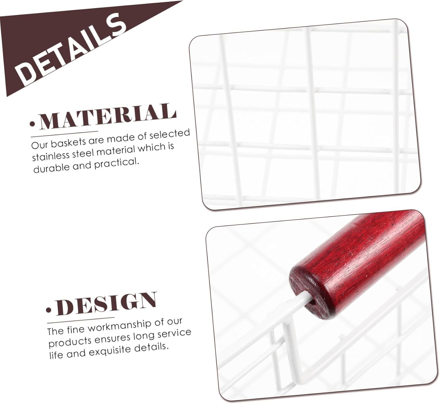 Cabilock Stainless Steel Storage Basket for Countertop Organization for Kitchen Pantry Wire Mesh Design for Food Container Storage image number 3