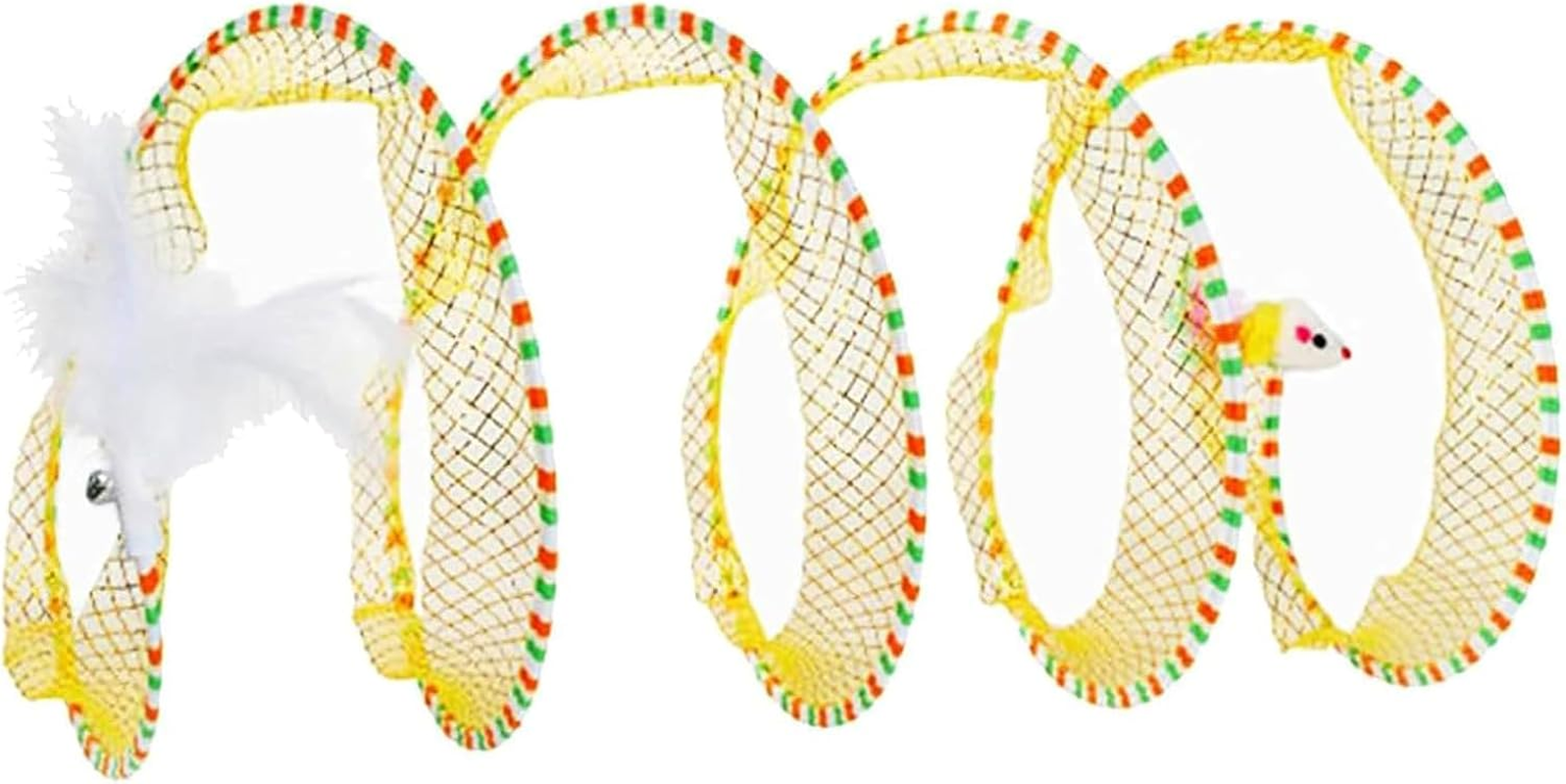 Spiral Cat Tunnel Toy, Nteractive Cat Tunnel Toy for Indoor Use, S Type Cat Tunnel Toy, Spiral Cat Tunnel, Foldable Cat Tunnel Tube image number 1