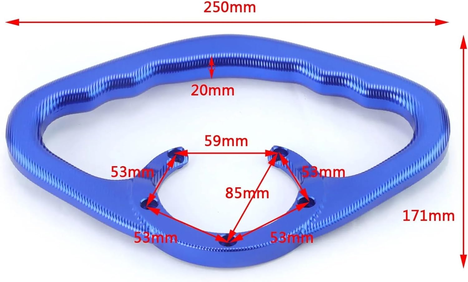 Fuel Tank Handle Compatible with GSXR GSX-R 600 750 1000 1300 K2 K3 K4 K5 K6 K7 K8 K9 K11 Motorcycle Rear Passenger Armrest (Color : Black) image number 1