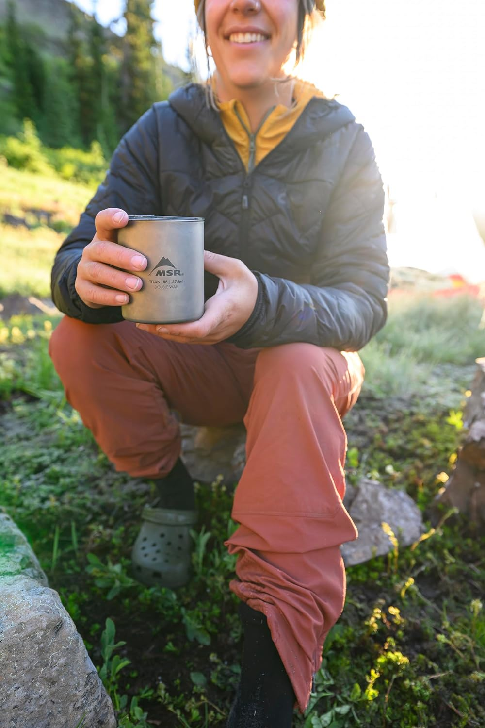 MSR Titan Ultralight Titanium Double Wall Camp Mug with Lid image number 2