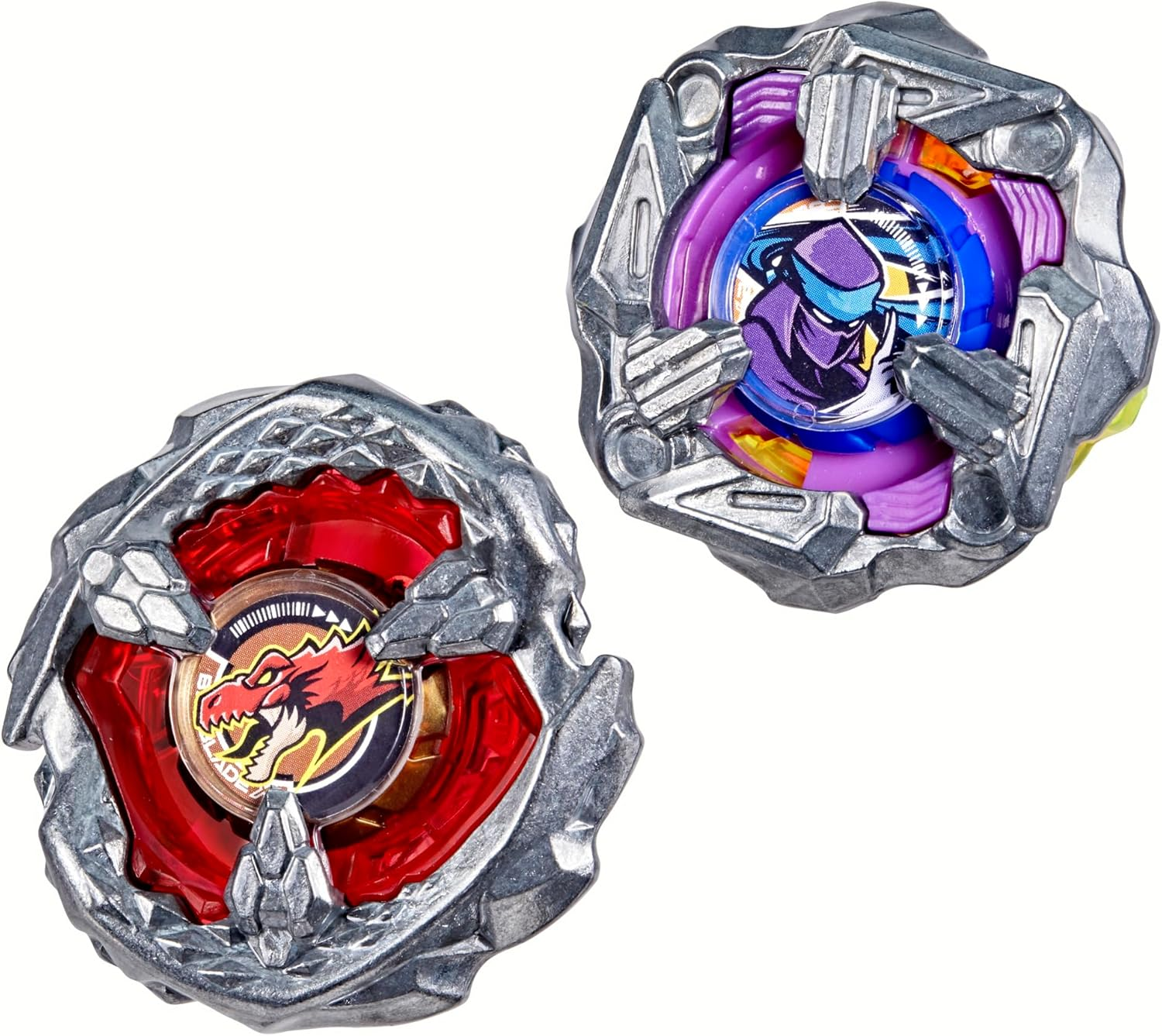 Beyblade X Beat Tyranno 4-70Q & Knife Shinobi 4-80HN Dual Pack Set with 2 Right-Spinning Tops; Authentic Takara Tomy Battle Tops; Games/Toys for Boys & Girls 8+