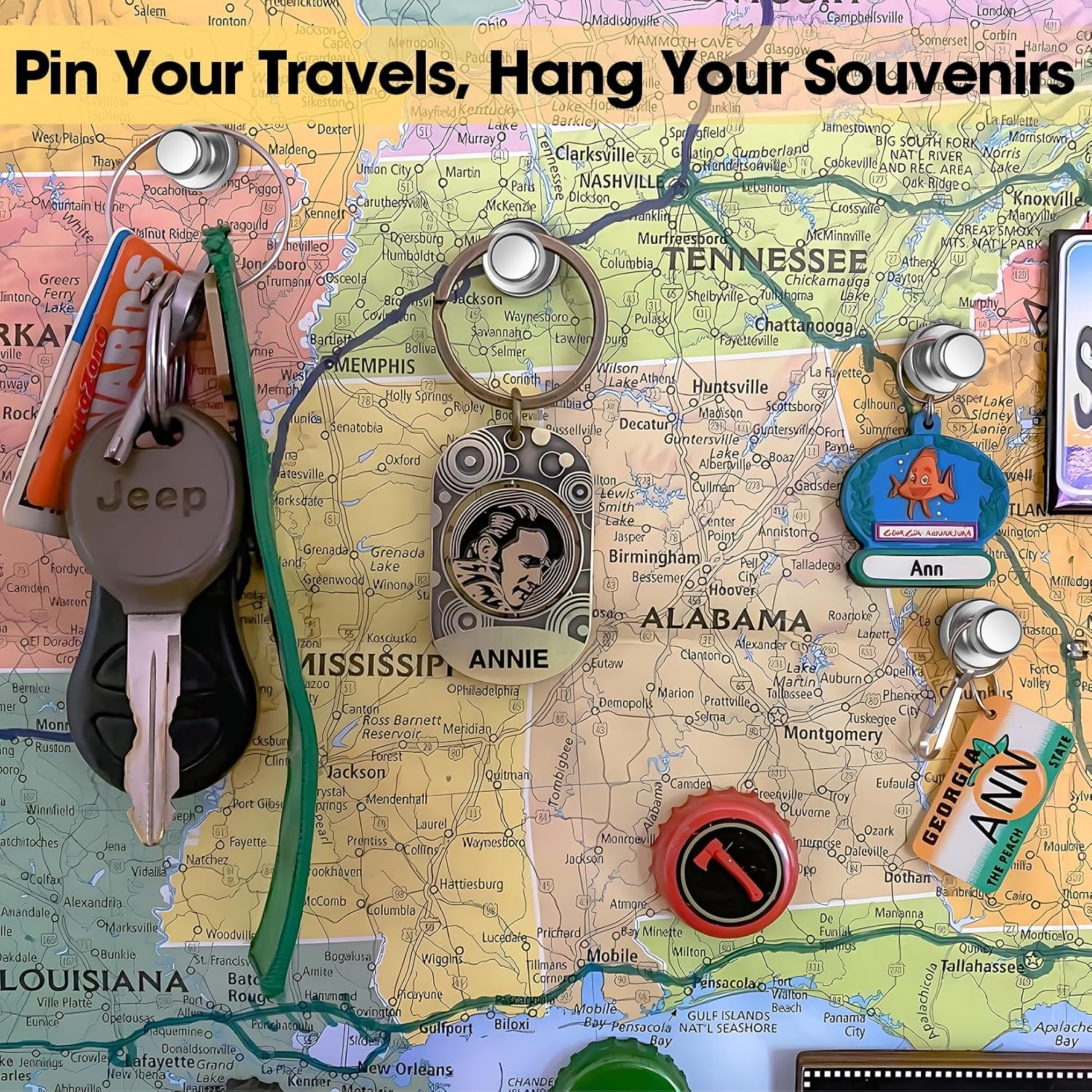 Grtard 12 Pack Magnetic Push Pins Fridge Magnets Whiteboard Magnets, Small Neodymium Magnets Push Pin Magnets for Whiteboard, Fridge, Map Magnets Refrigerator Magnets for Office, School, Locker image number 1