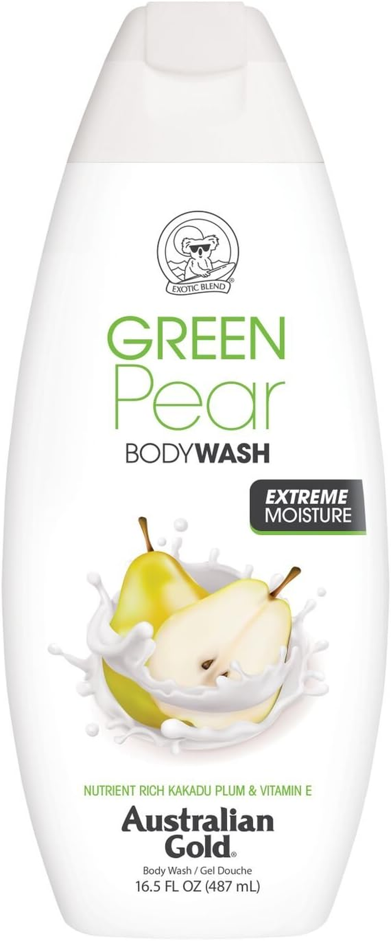 Australian Gold Body Wash, Gentle & Moisturizing with Nutrient Rich Kakadu Plum & Vitamin E, Green Pear, 16.5 Ounce image number 2