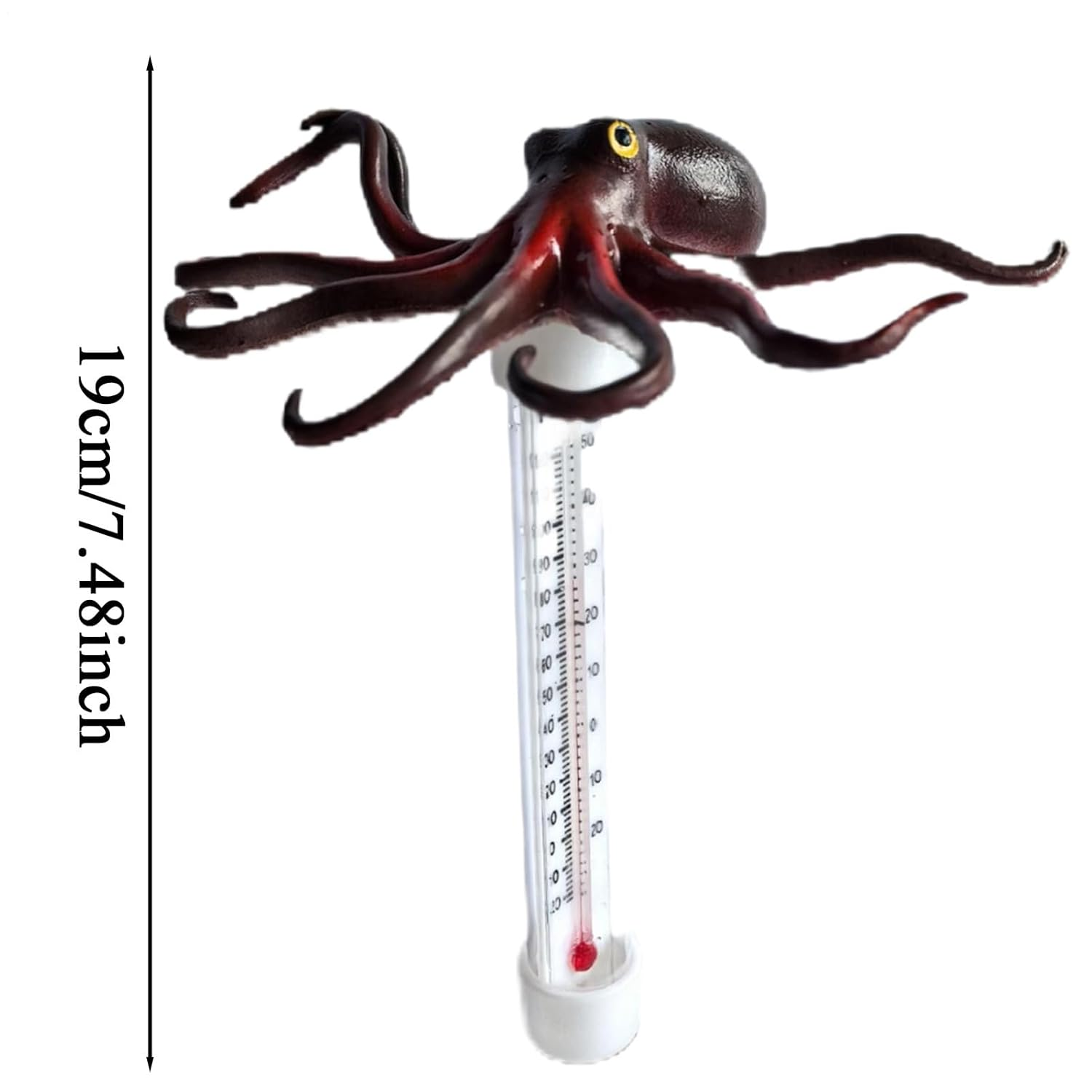 Water Temperature Sensor, Cartoon Animals Pond Meter, Large Water Temperature Gauge Pool Accessory for Swimming Family Lakes Bathtubs Spas Hot Springs Indoor Outdoor Home image number 5