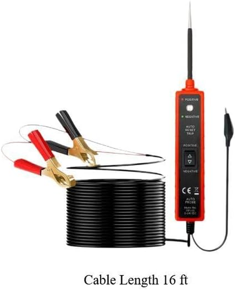 Magideal Power Circuit Probe Tester, 6V-24V DC Test Light Automotive Short Circuit Tester for Low Voltage Systems image number 5