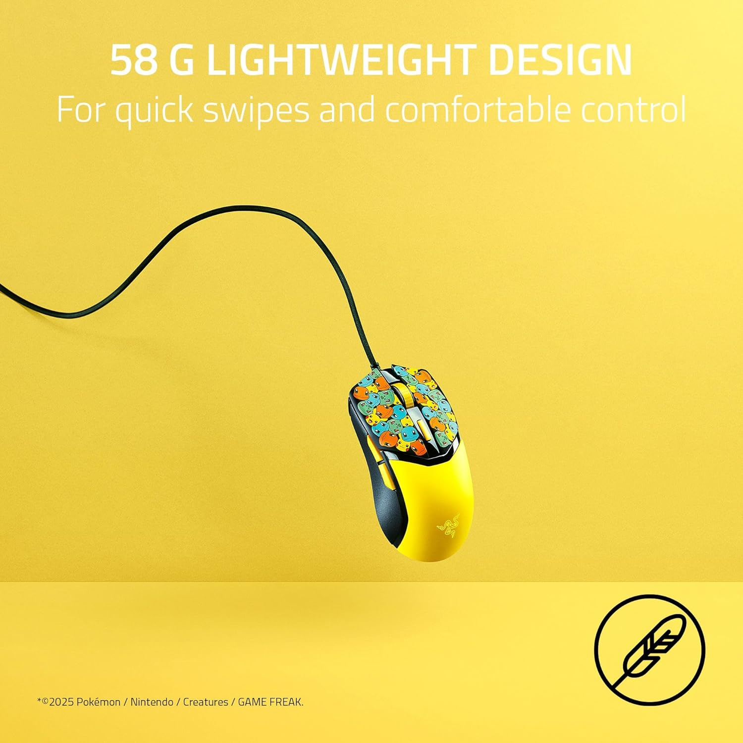 Razer Cobra - Lightweight Wired Gaming Mouse with Razer Chroma&trade; RGB -Pokemon Kanto Edition image number 3