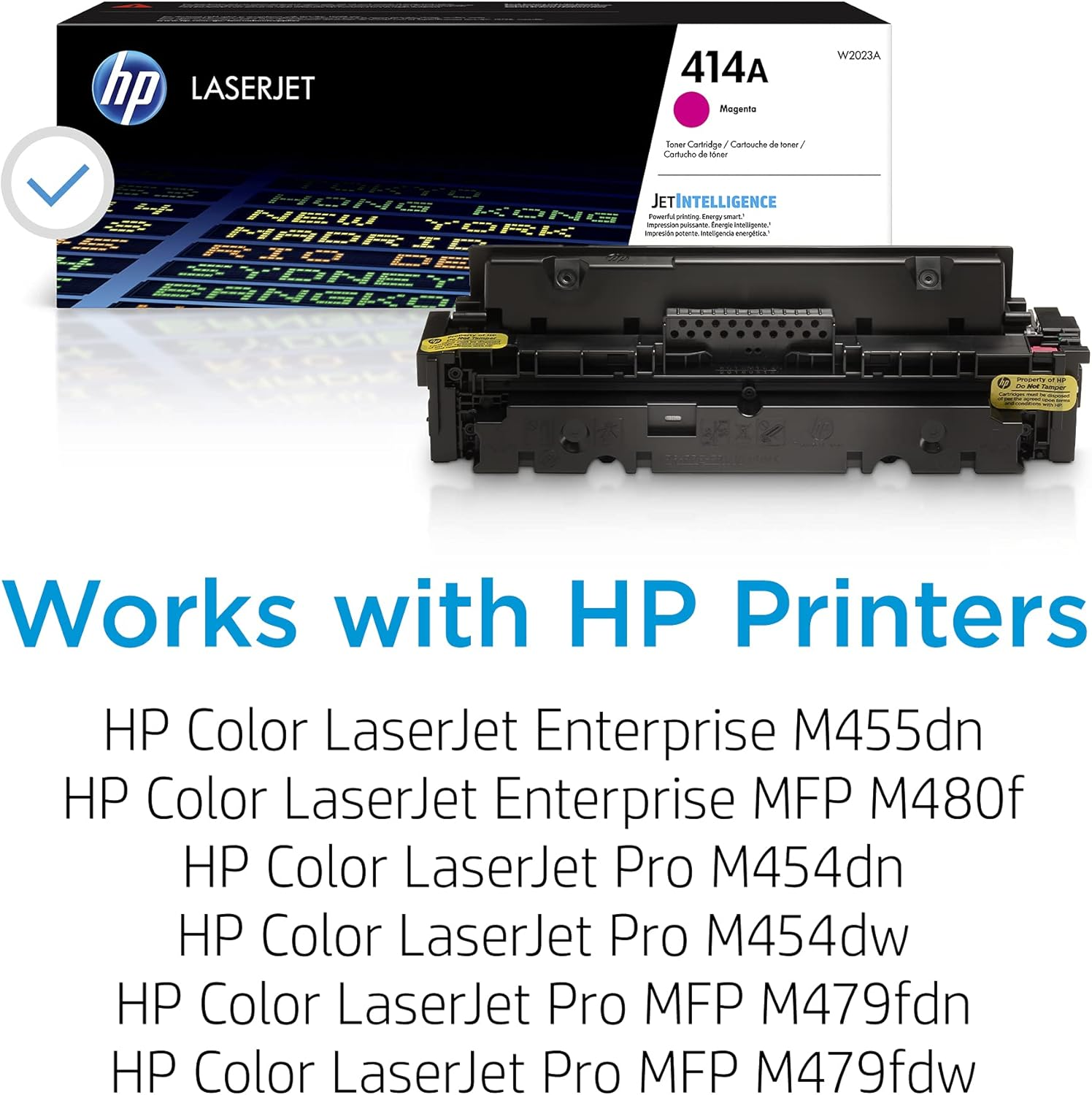 HP 414A | W2023A | Toner-Cartridge | Magenta | Works with HP Color Laserjet Pro M454 Series, M479 Series image number 1