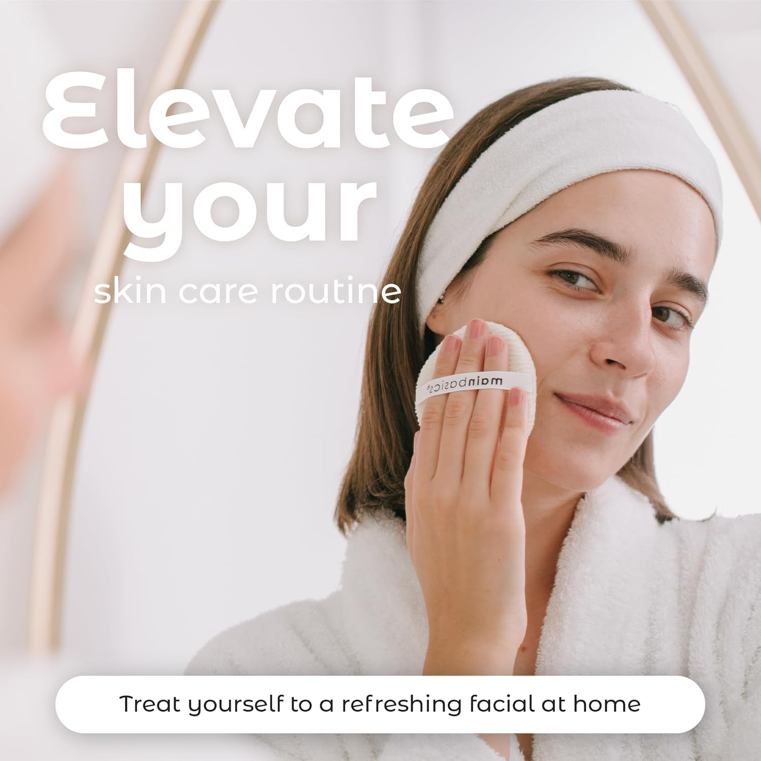 Mainbasics Face Scrubber Exfoliator Pads (4-Pack) - Exfoliating Facial Cleansing Buffing Sponge image number 1