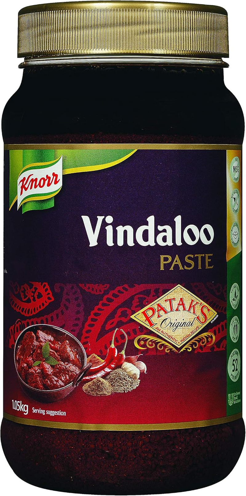 Knorr Patak'S Vindaloo Paste, 1.05 Kg image number 1