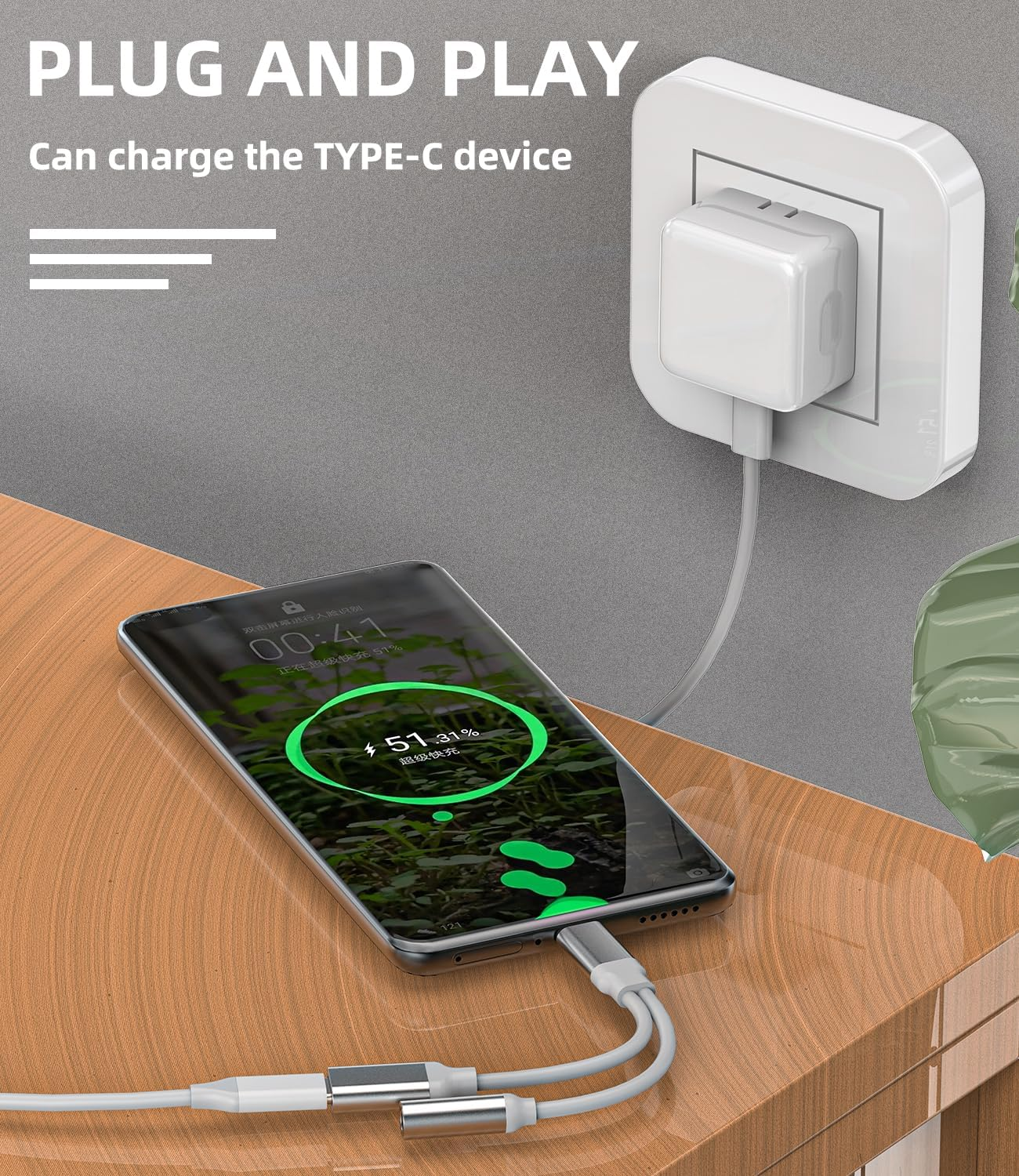 USB C to 3.5Mm Headphone Jack Adapter for Iphone(2 in 1)Type C Charging Cable Dongle for Samsung S23 Macbook Charger Accessories Car Stereo DAC AUX Audio Splitter for Apple 15Pro Max plus for Ipad Pro image number 5