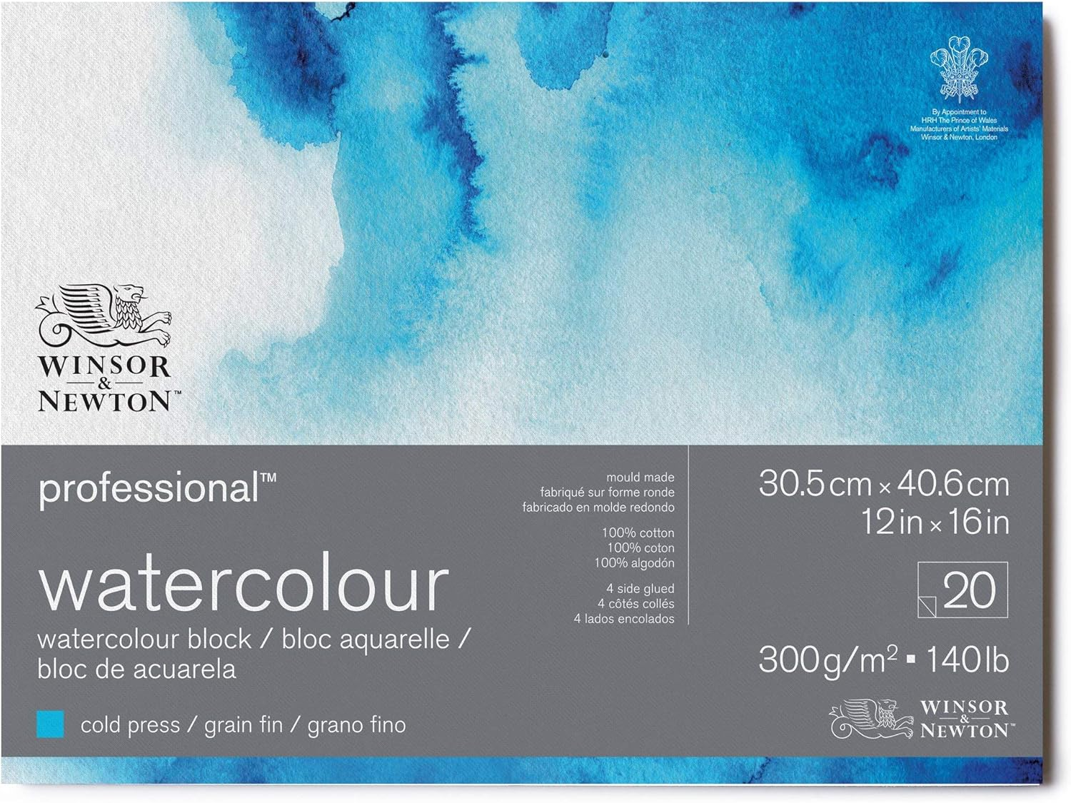 Winsor & Newton Professional Watercolor Paper Block, 12" X 16", Cold Pressed image number 4
